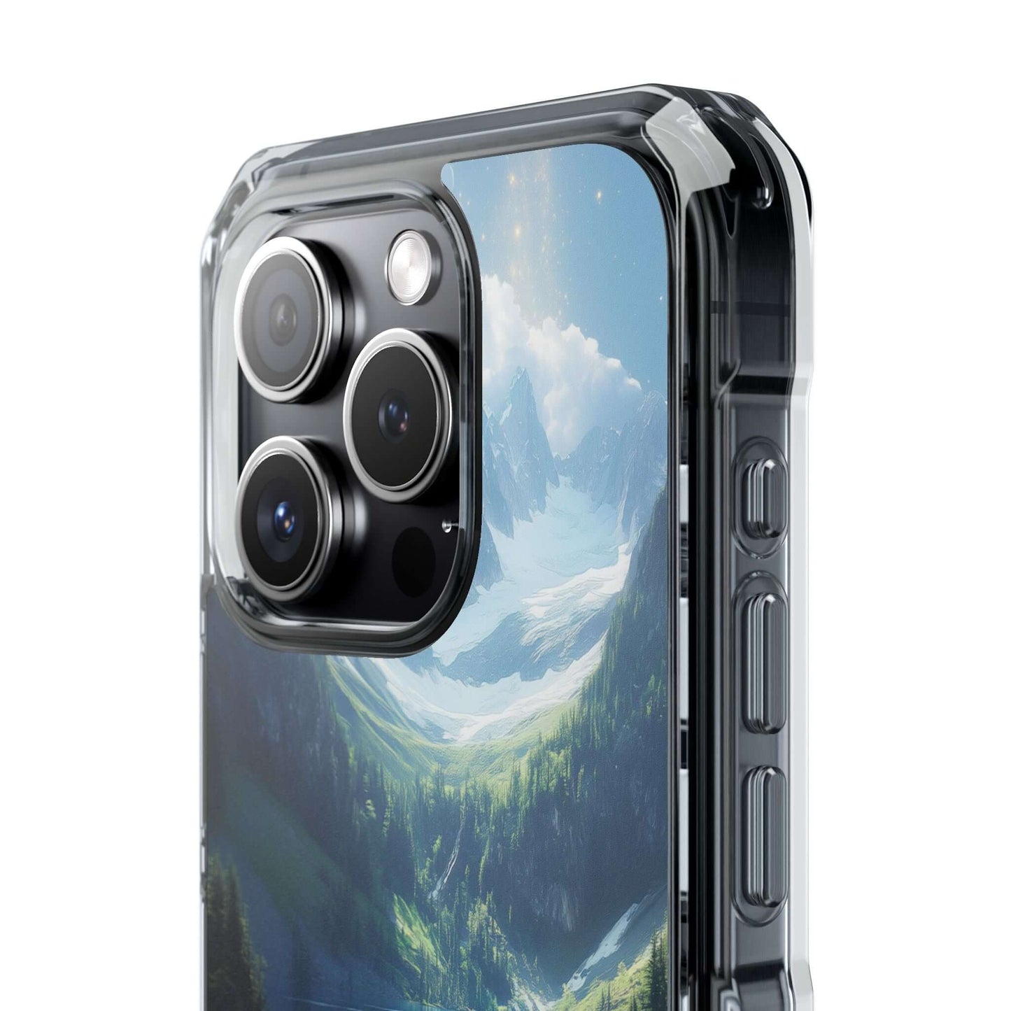 Ethereal Glacial Lake Magnetic Clear Impact iPhone Case