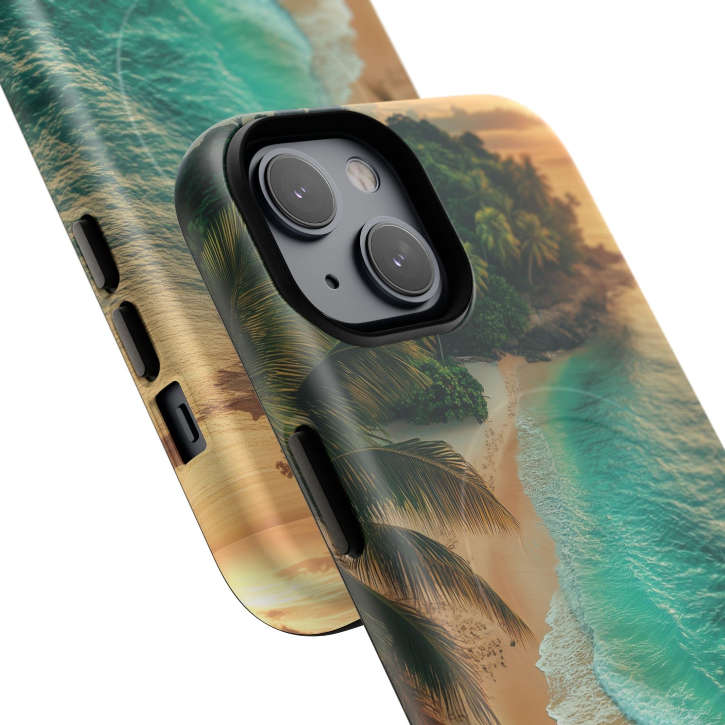 Tropical Beach Tough Magnetic Phone Case - Stylish Protection for Outdoor Lovers