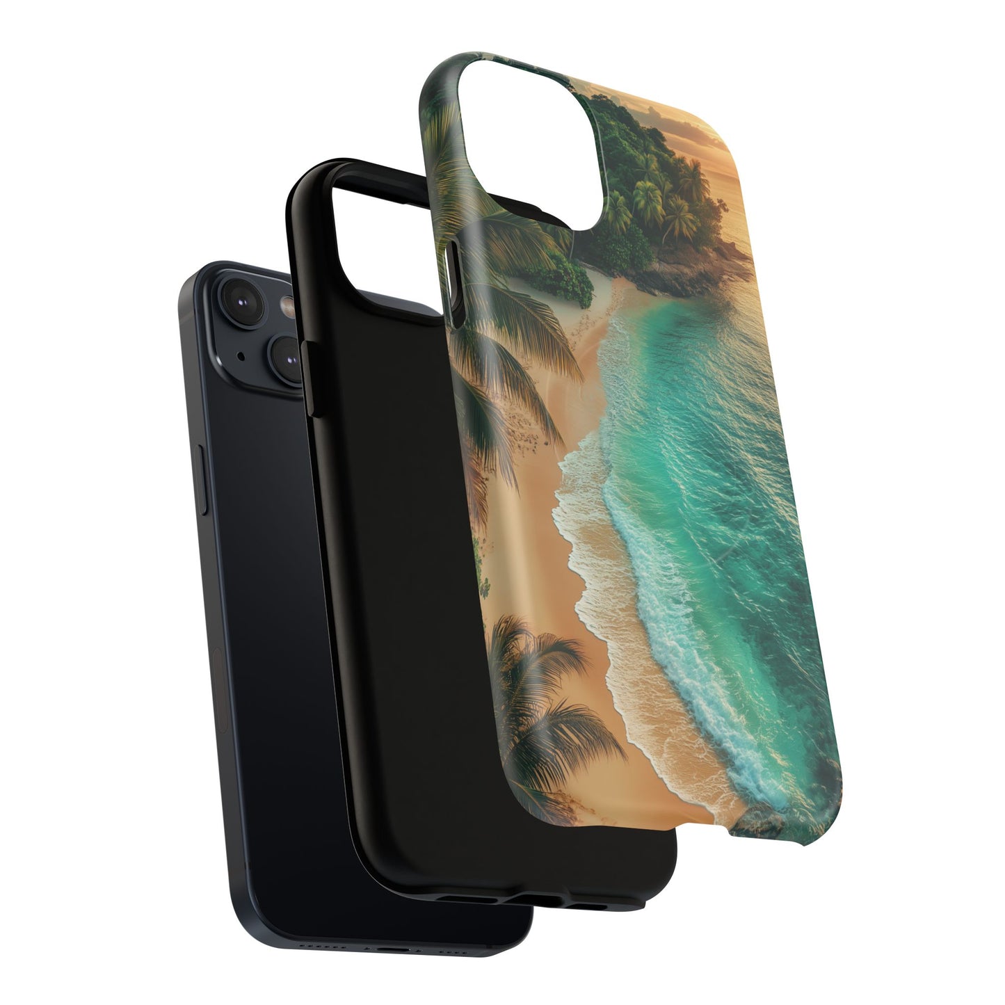 Tropical Beach Tough Magnetic Phone Case - Stylish Protection for Outdoor Lovers