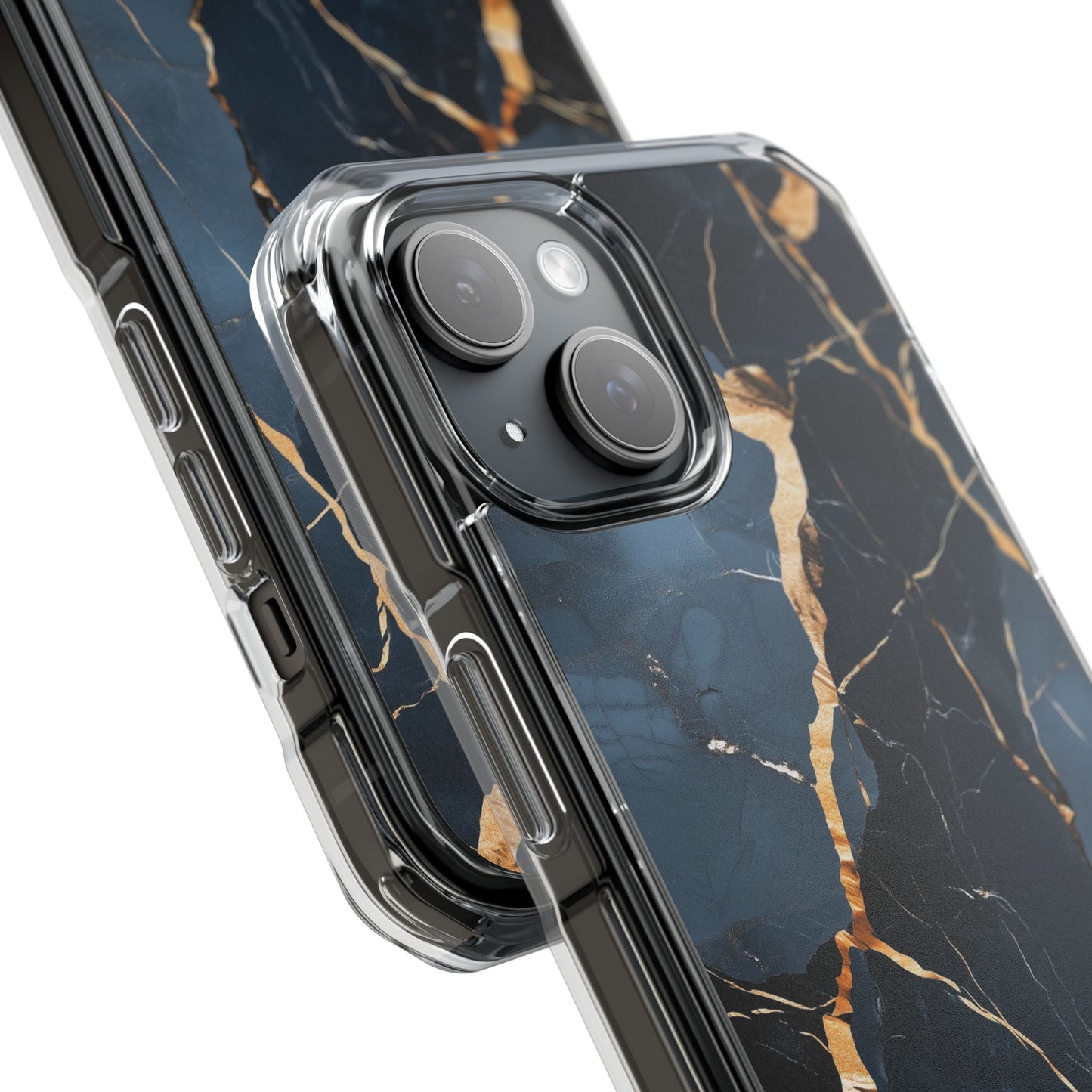 Sleek Marble Magnetic Clear iPhone Case