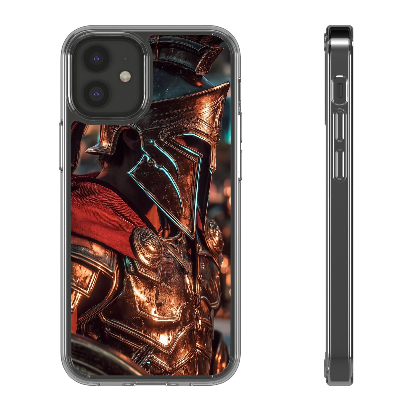 Forged Spartan Valor Phone Case – Premium Clear Protection with Bold Warrior Design