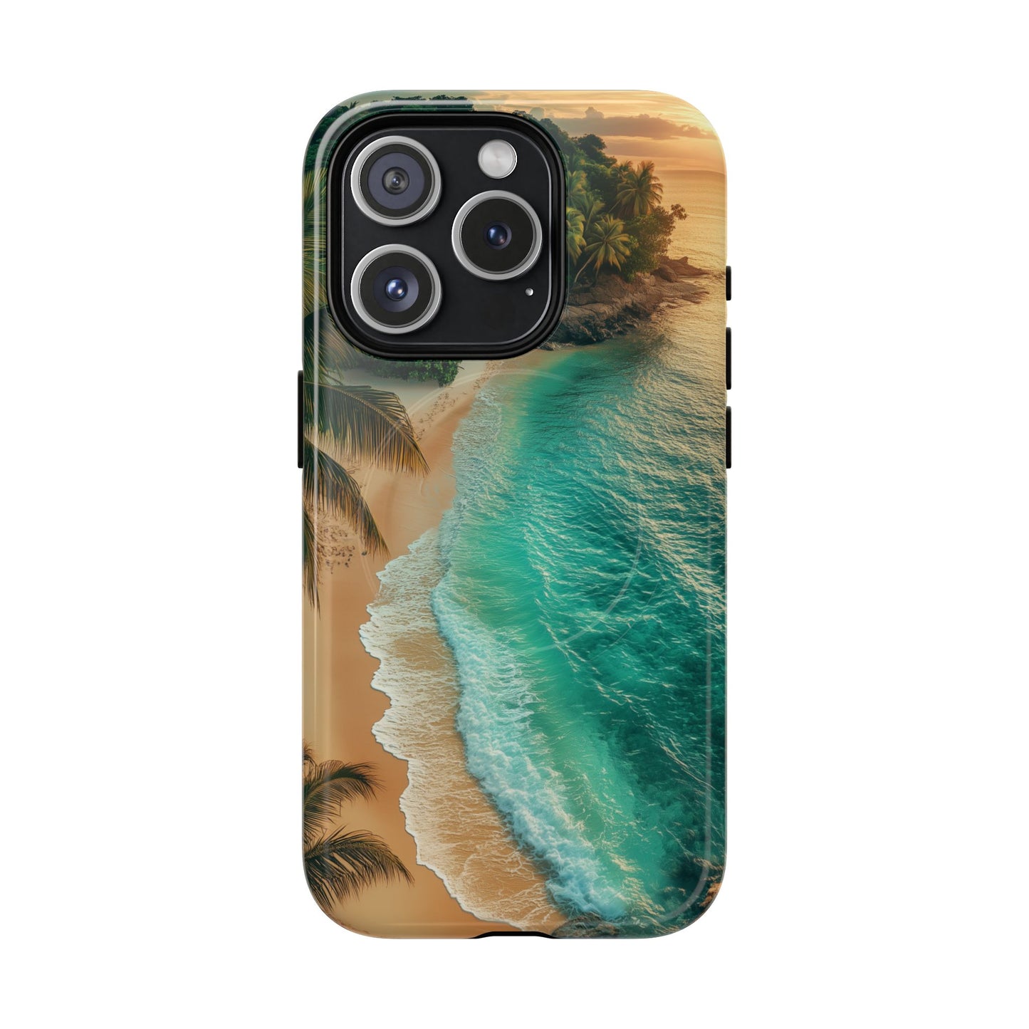 Tropical Beach Tough Magnetic Phone Case - Stylish Protection for Outdoor Lovers