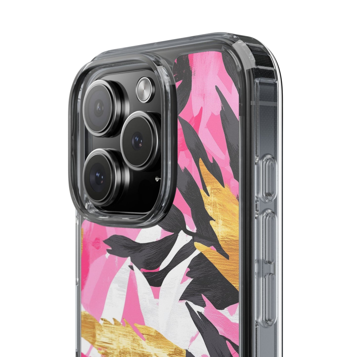 Floral Clear iPhone Case - Stylish Protection with Colorful Design