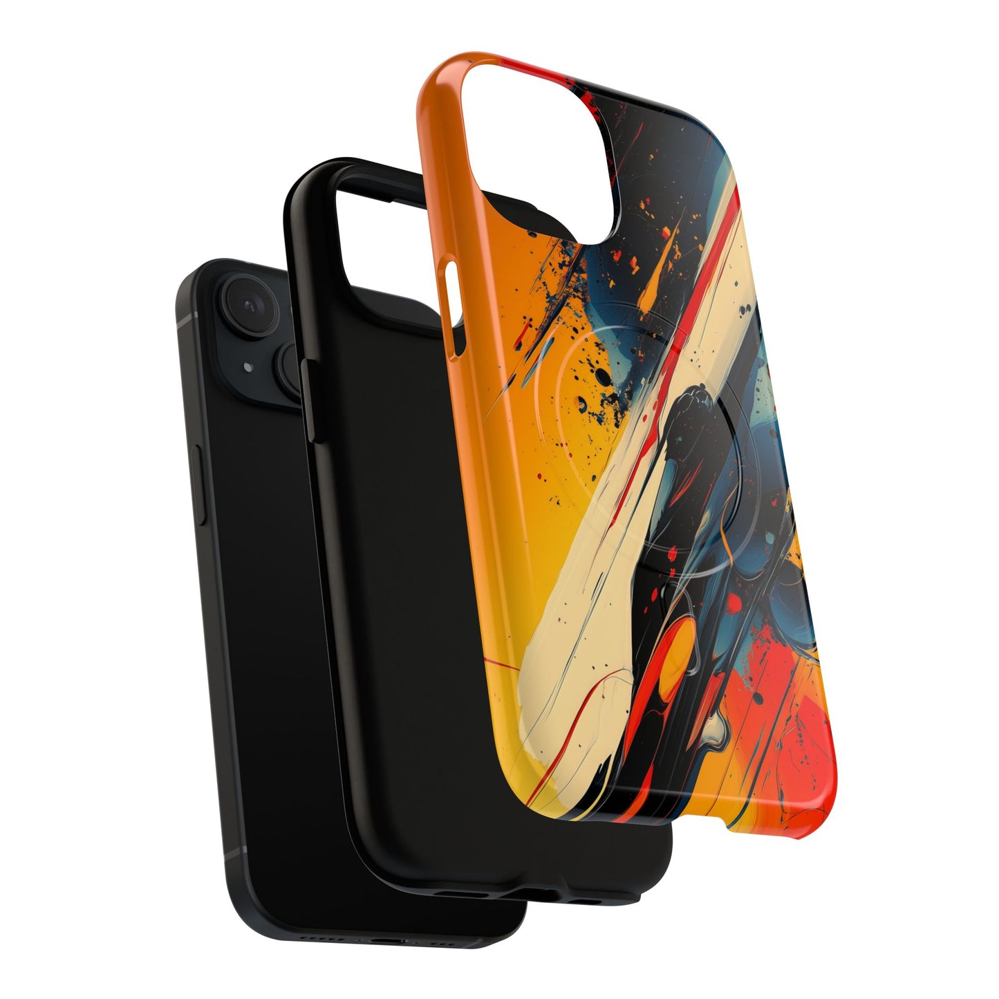 Vibrant Tough Magnetic Case - Bold Abstract Art for iPhone