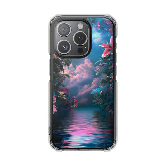 Iridescent Eden Magnetic Clear iPhone Case