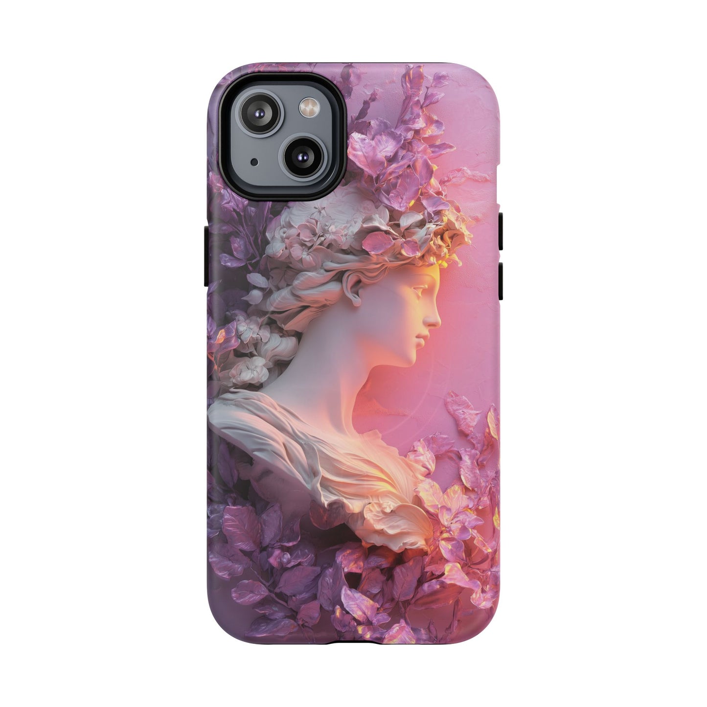 Elegant Floral Tough Magnetic Case for iPhone - Aesthetic Protection