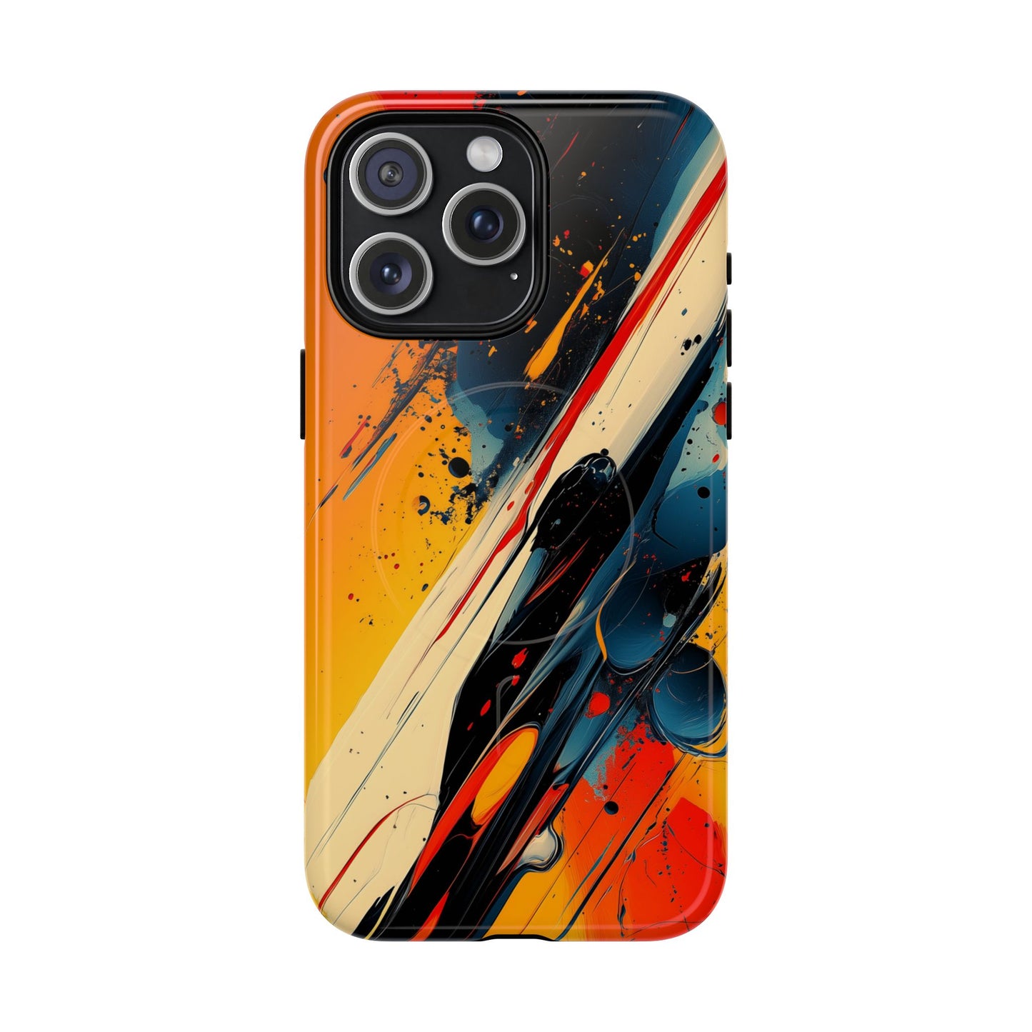 Vibrant Tough Magnetic Case - Bold Abstract Art for iPhone