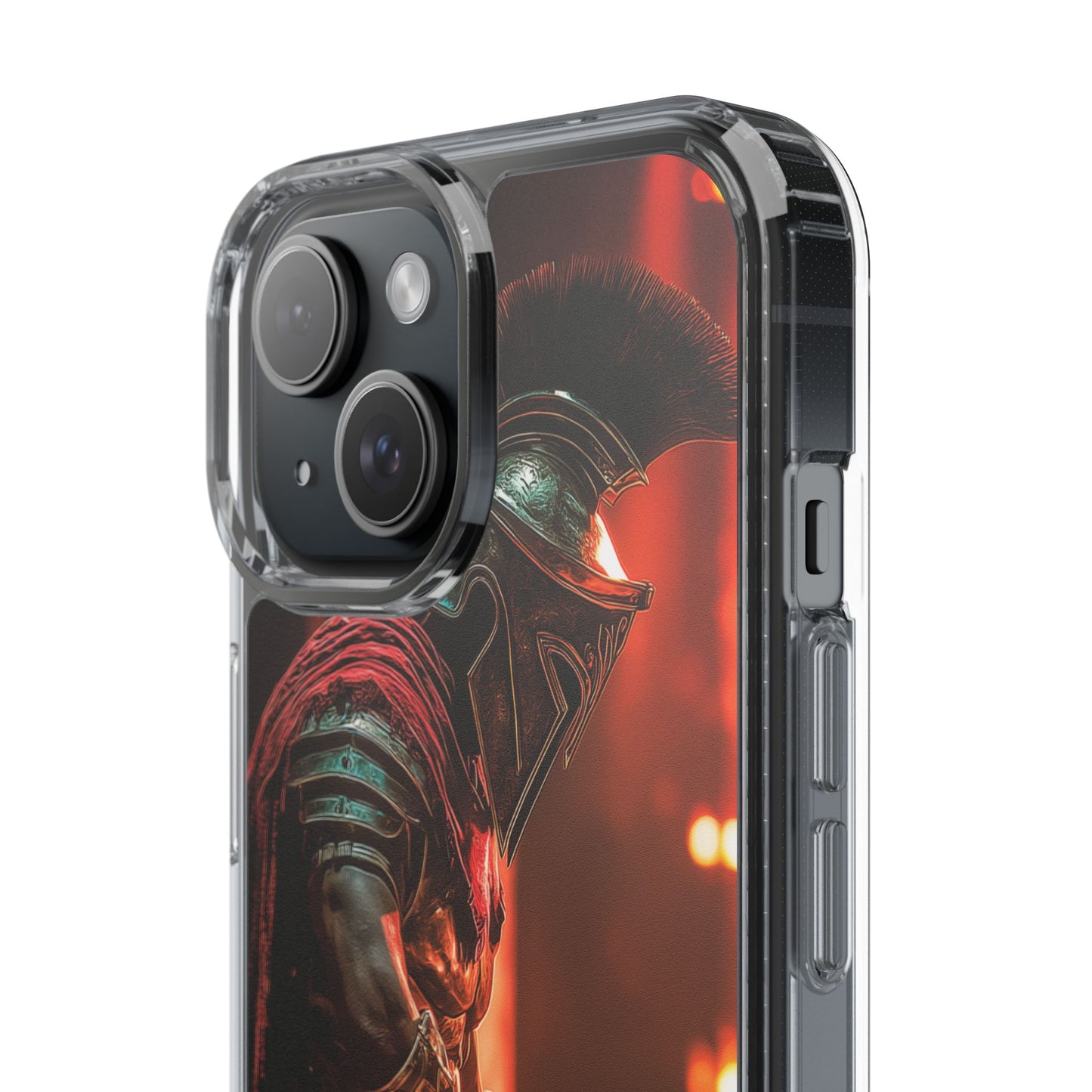 Leonidas Edition Spartan Warrior iPhone Case – Rugged Clear Protection with Bold Battle Inspired Design