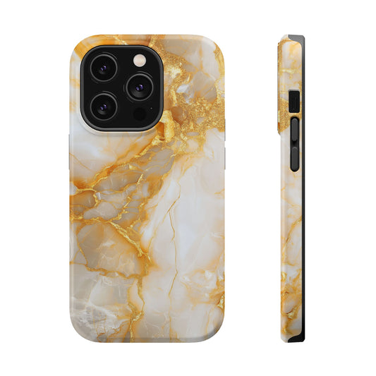Ethereal Gold Marble Magnetic Tough iPhone Case