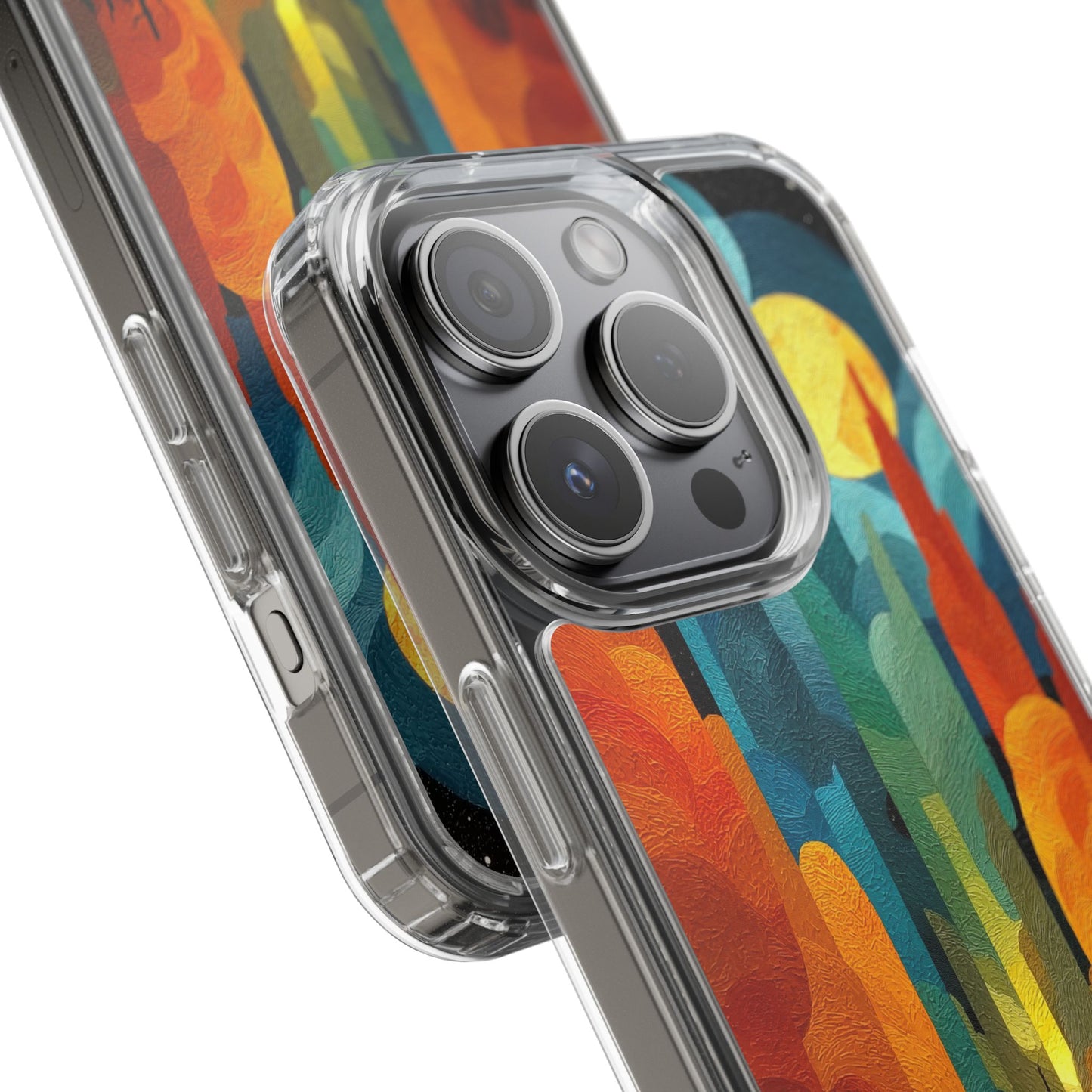 Vibrant Deep Art Landscape Phone Case - Clear Protective Cover for Nature Lovers