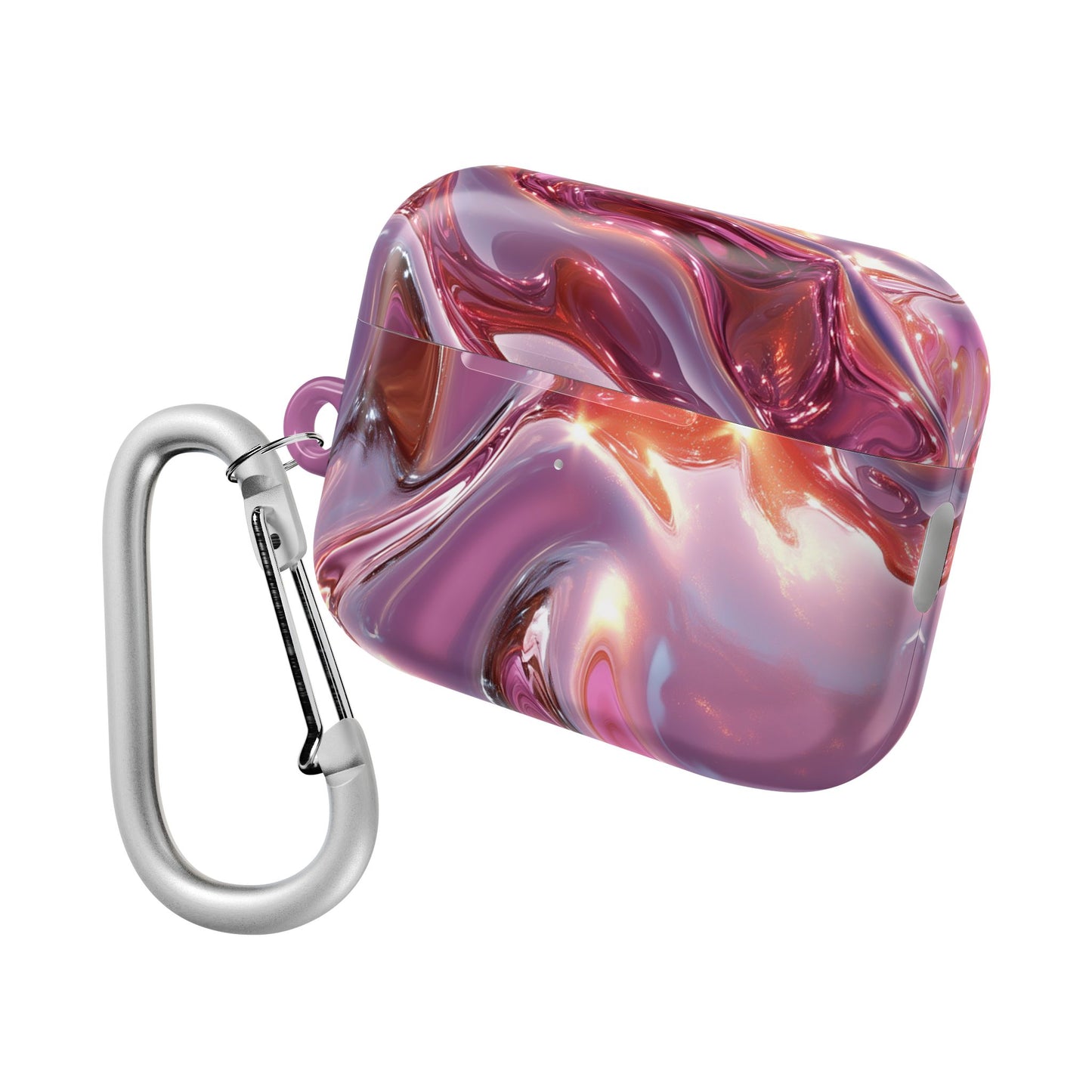 Pink Metallic Wave AirPod Case