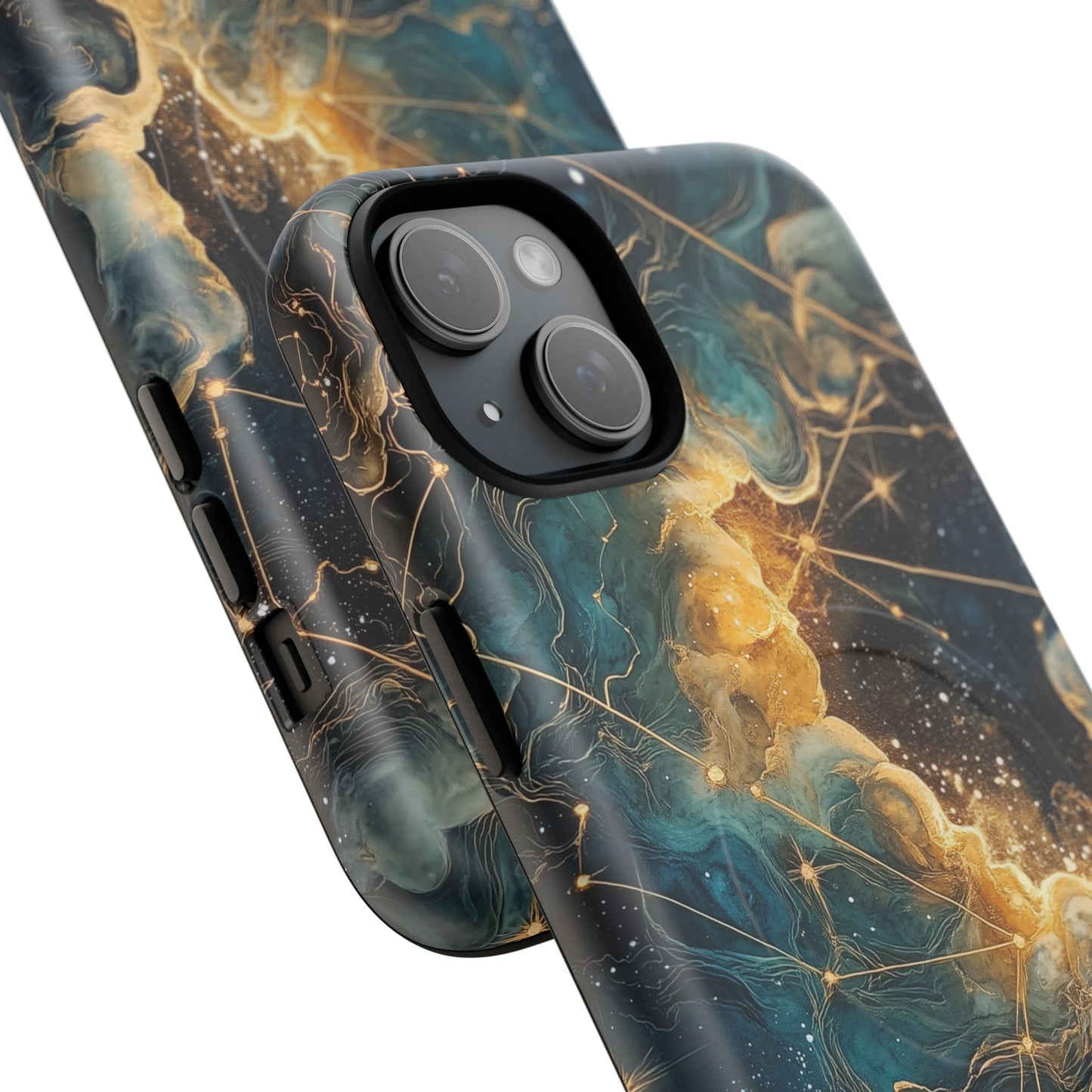 Cosmic Tough Magnetic iPhone Case - Nebula Design, Durable Protection