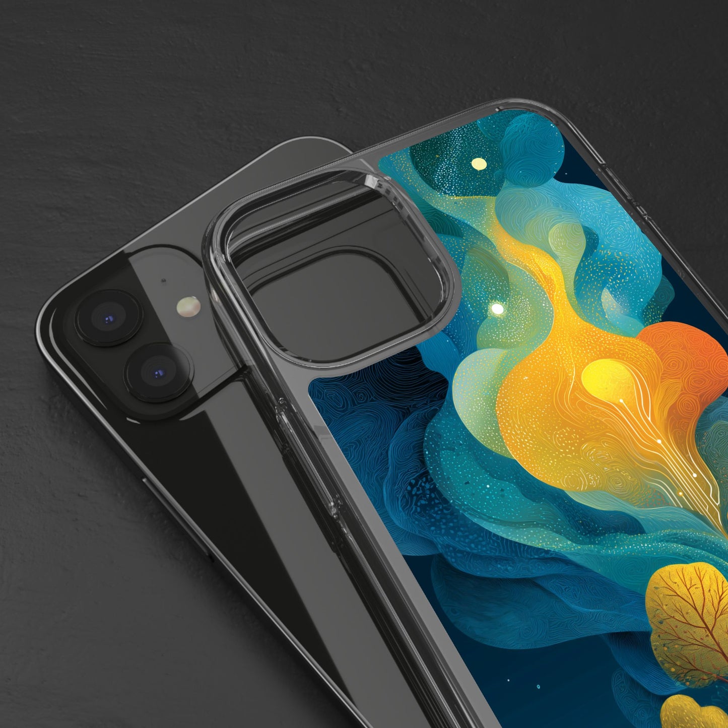 Electric City Forest Phone Case – Glowing Urban Jungle with Vibrant Nature Fusion
