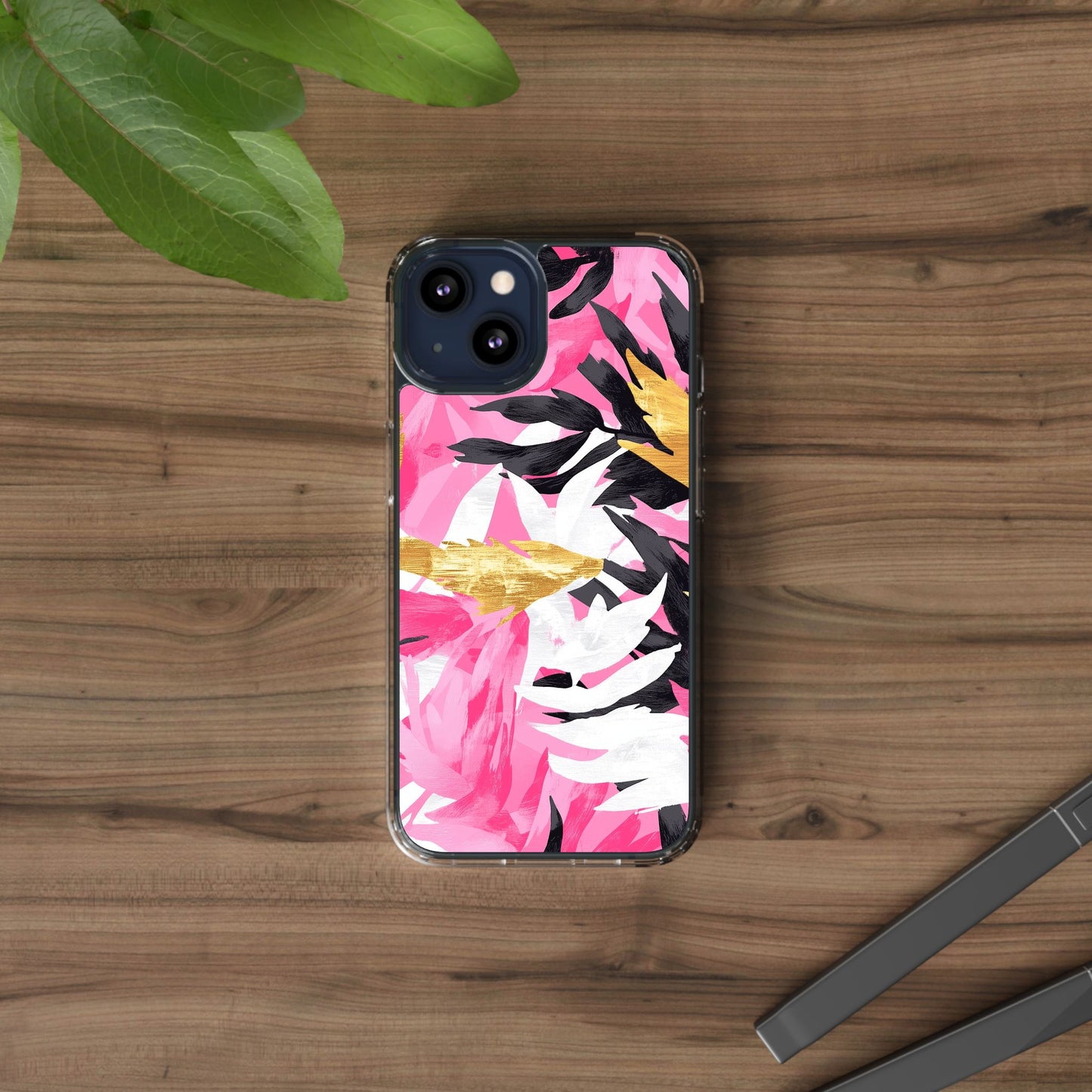Floral Clear iPhone Case - Stylish Protection with Colorful Design