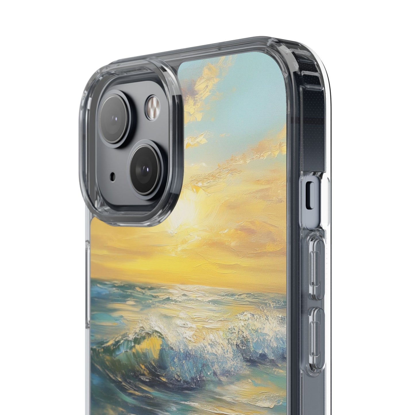 Ocean Sunset Clear iPhone Case – Radiant Coastal Glow with Vibrant Horizon Hues