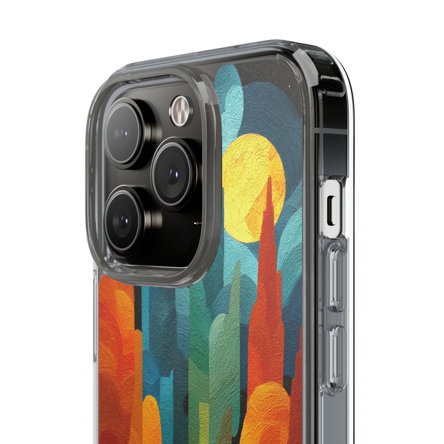 Vibrant Deep Art Landscape Phone Case - Clear Protective Cover for Nature Lovers
