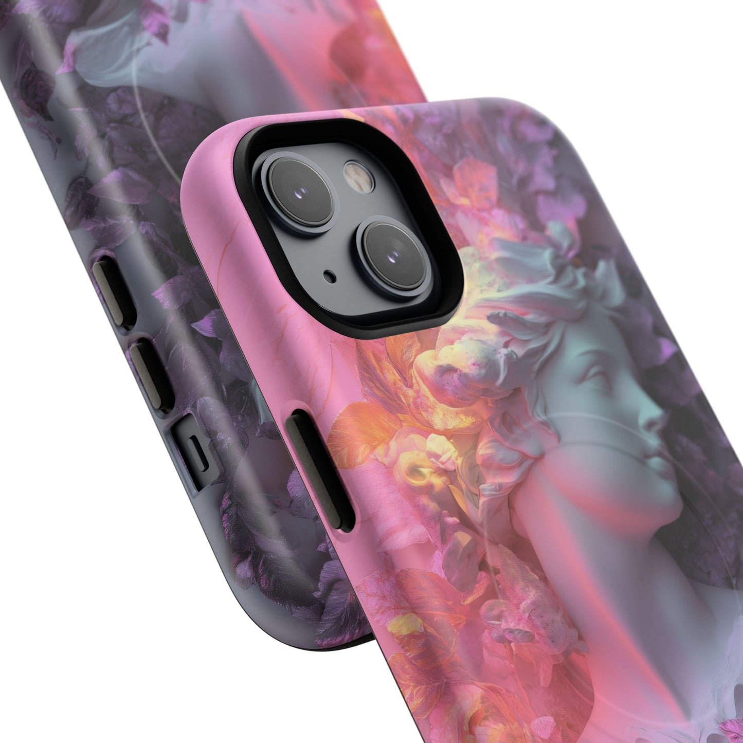 Artistic Tough Magnetic iPhone Case - Floral Goddess Design