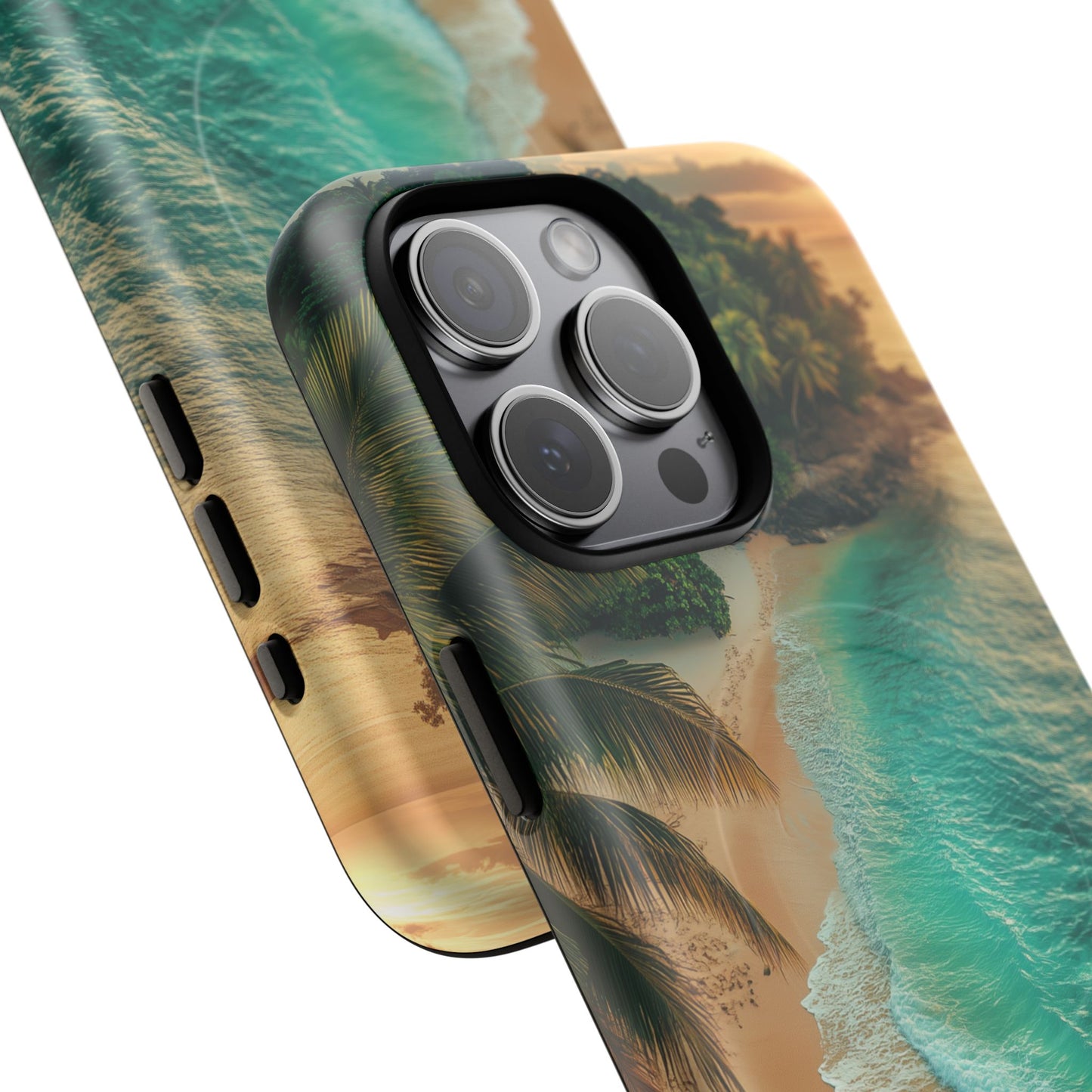 Tropical Beach Tough Magnetic Phone Case - Stylish Protection for Outdoor Lovers