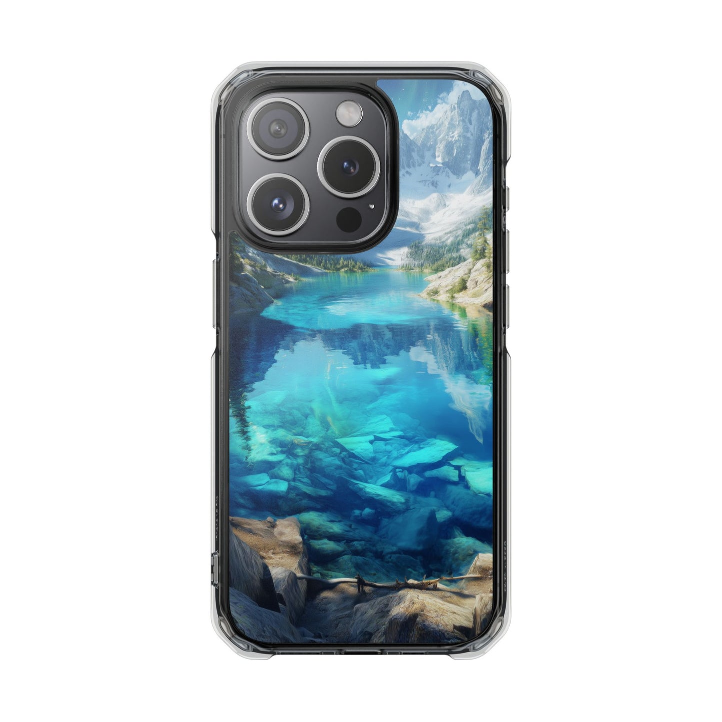 Glacial Lake Magnetic Clear Impact iPhone Case