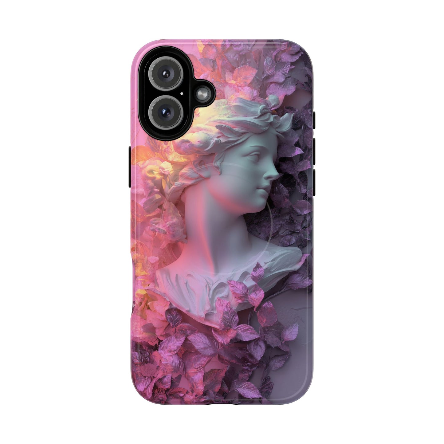 Artistic Tough Magnetic iPhone Case - Floral Goddess Design