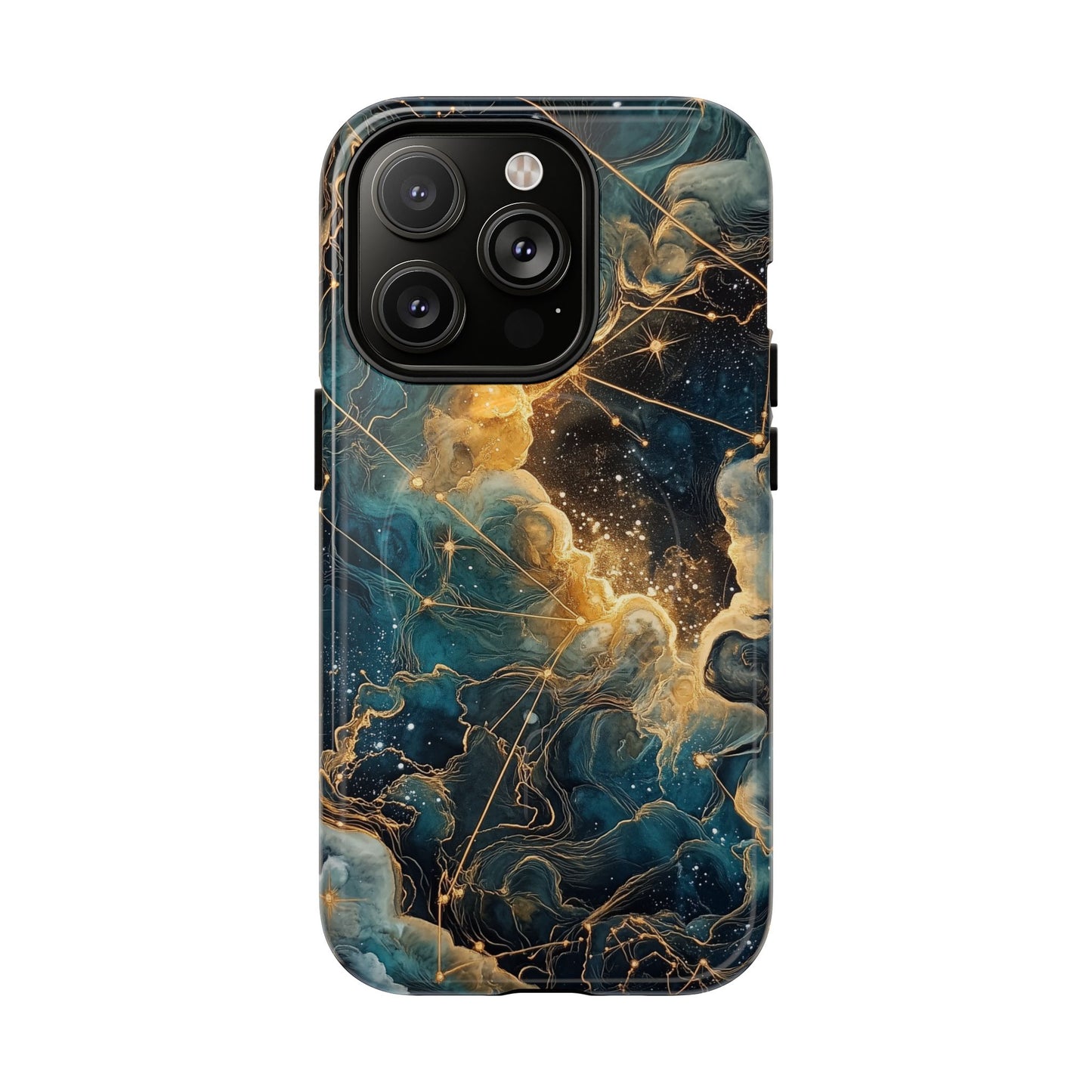 Cosmic Tough Magnetic iPhone Case - Nebula Design, Durable Protection
