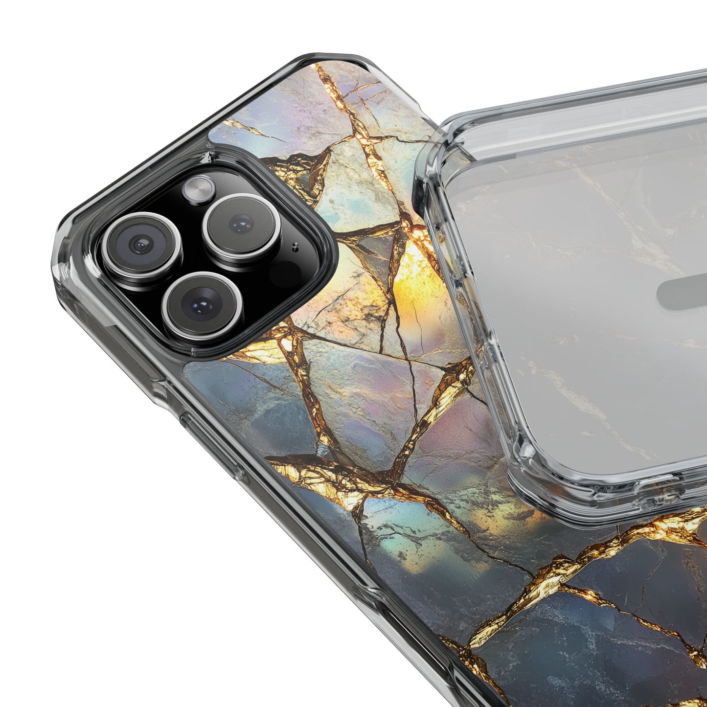Iridescent Gold Vein Magnetic iPhone Case