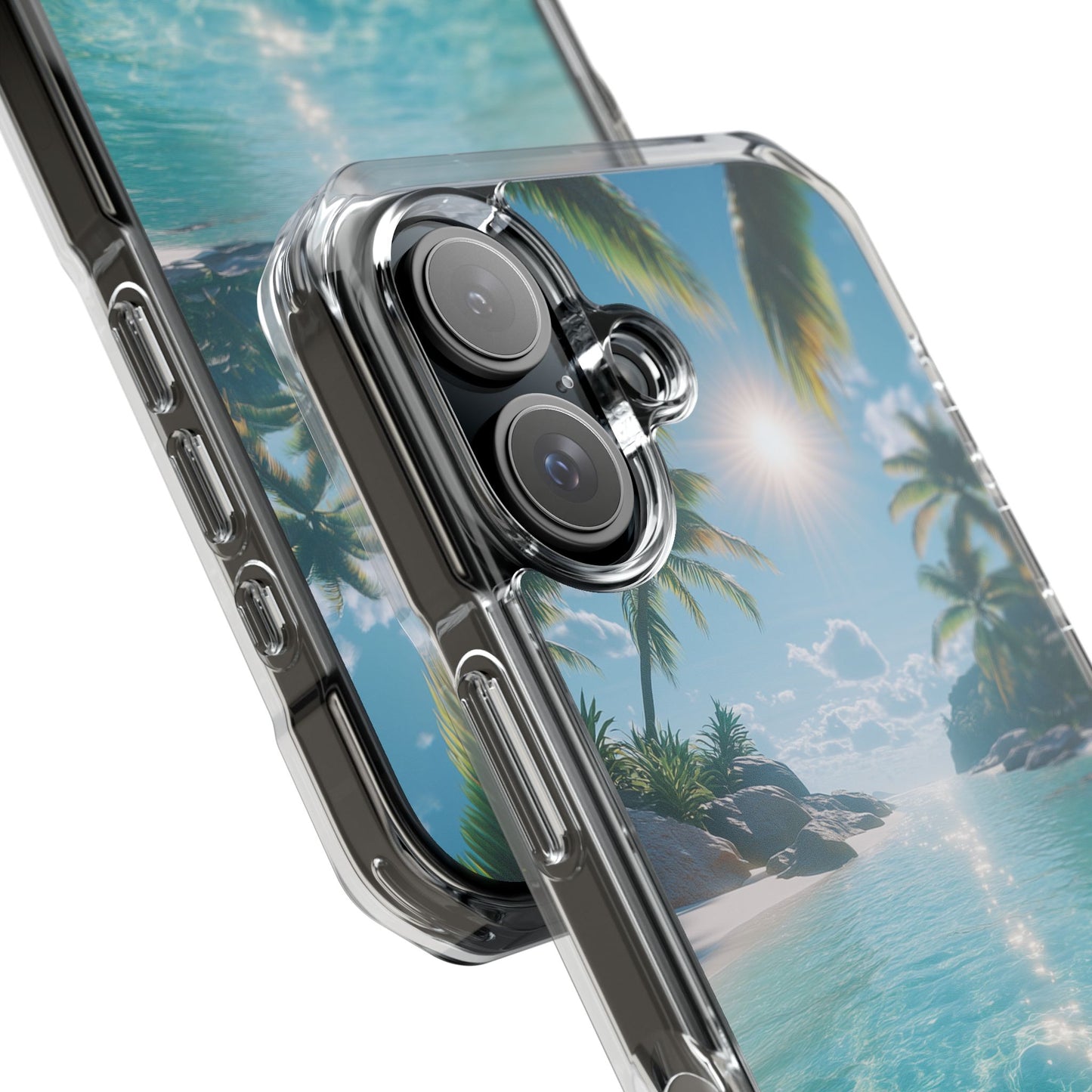 Tropical Paradise Magnetic Clear Impact iPhone Case