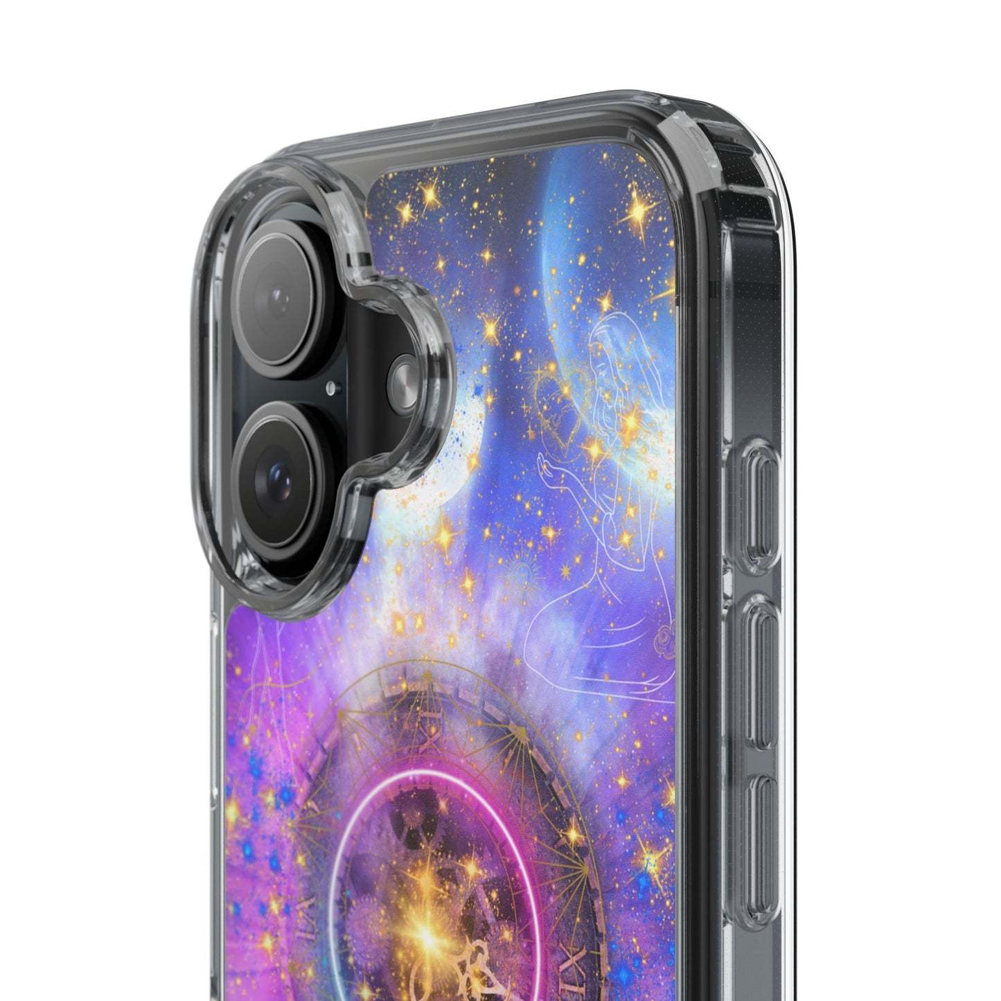 Stardust Dreams Clear iPhone Case – Magical Galaxy Art for Astrology Lovers