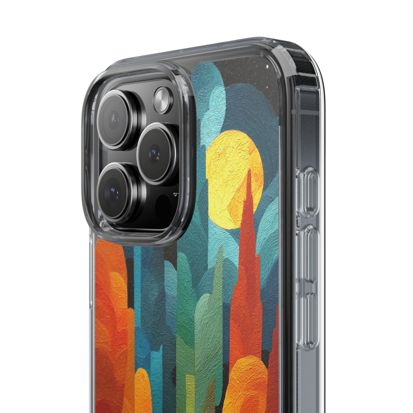 Vibrant Deep Art Landscape Phone Case - Clear Protective Cover for Nature Lovers
