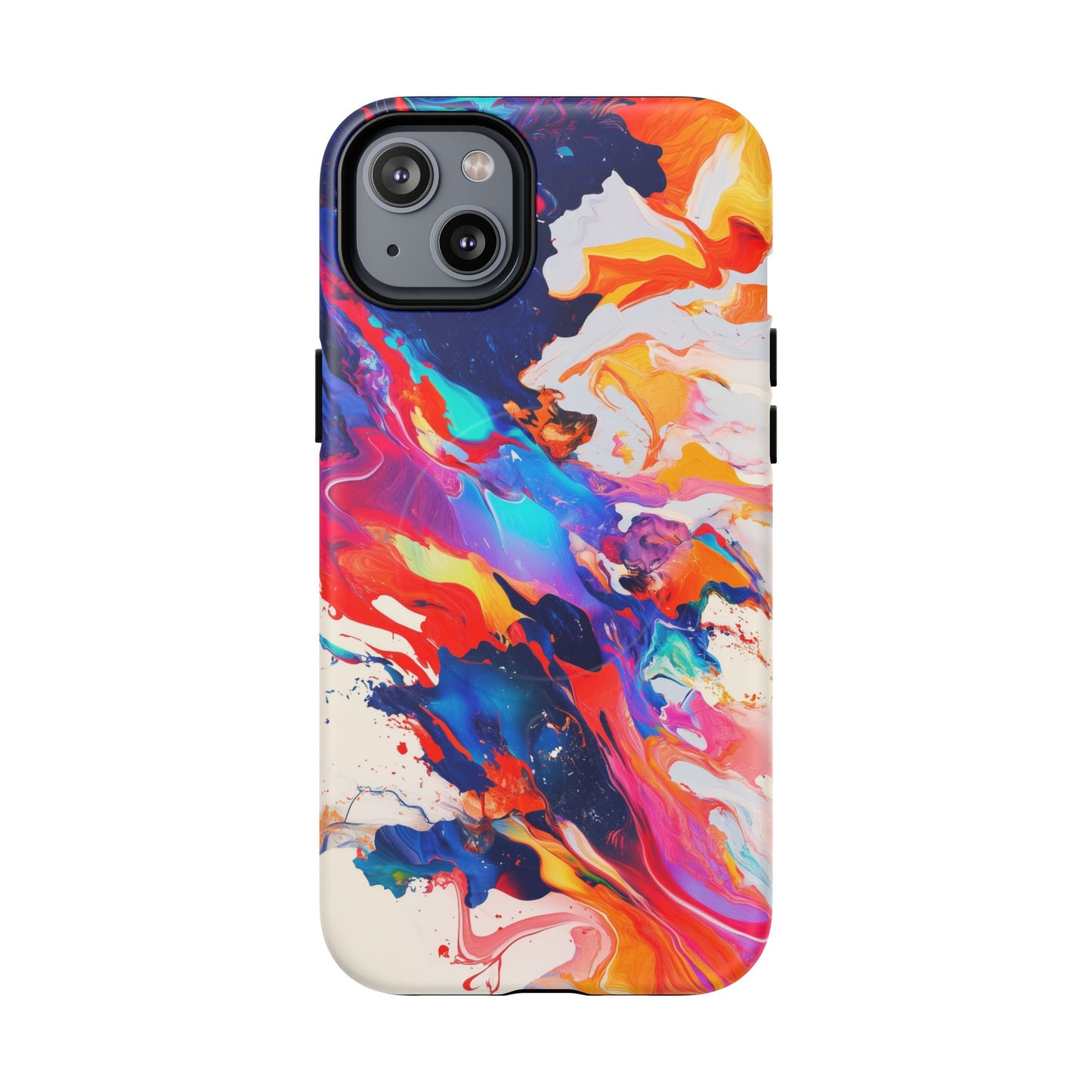 Vibrant Tough Magnetic Case - Color Splash Design for iPhone
