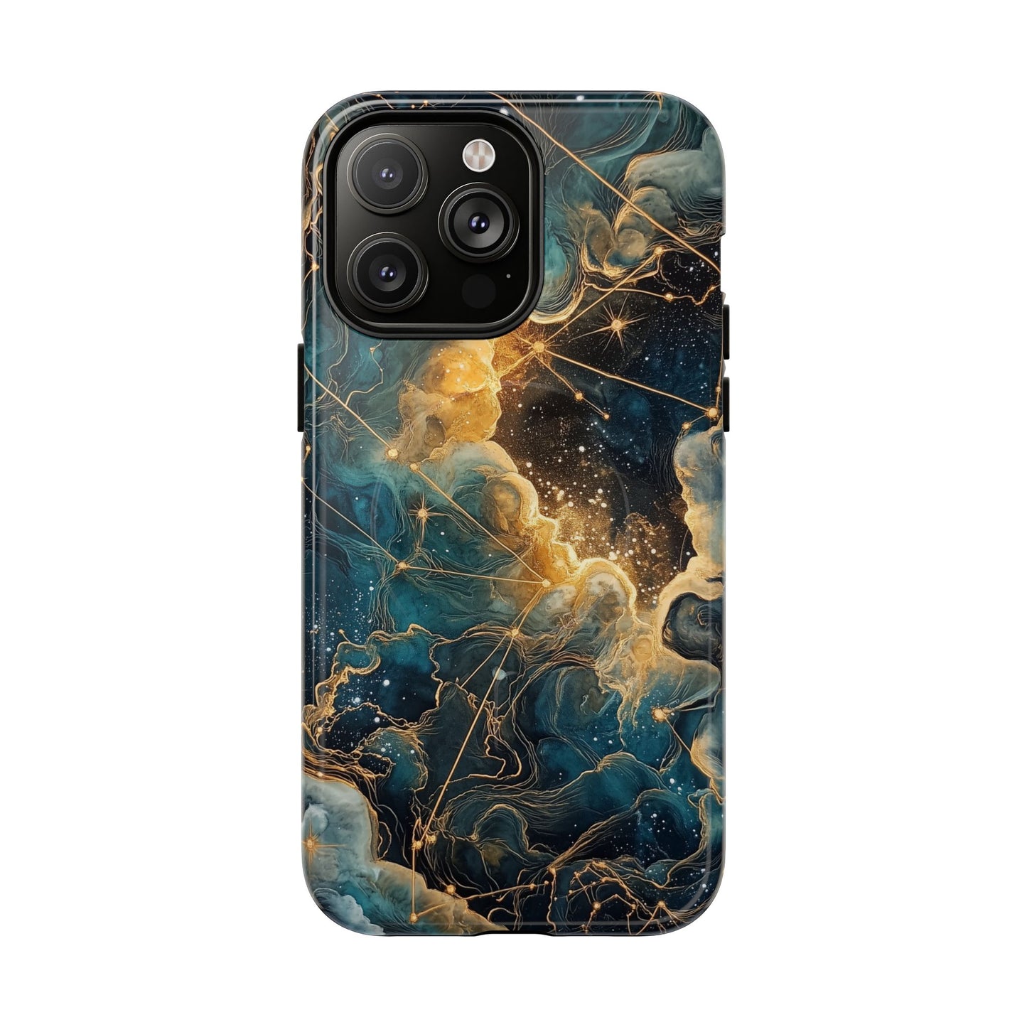 Cosmic Tough Magnetic iPhone Case - Nebula Design, Durable Protection