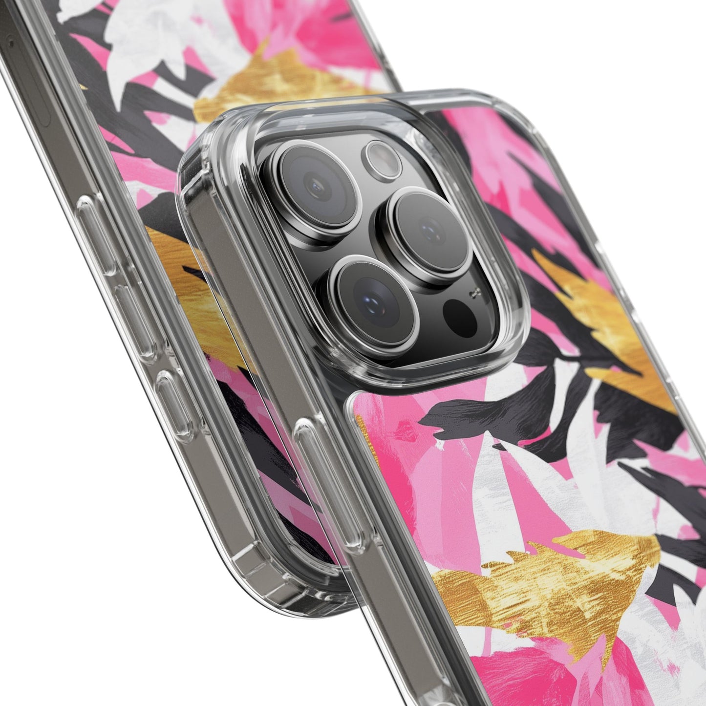 Floral Clear iPhone Case - Stylish Protection with Colorful Design