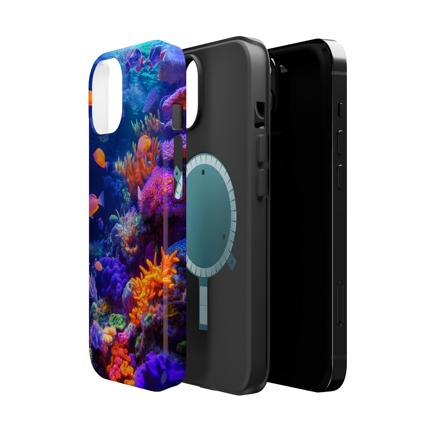 Prismatic Coral Reef Glow Magnetic Tough iPhone Case