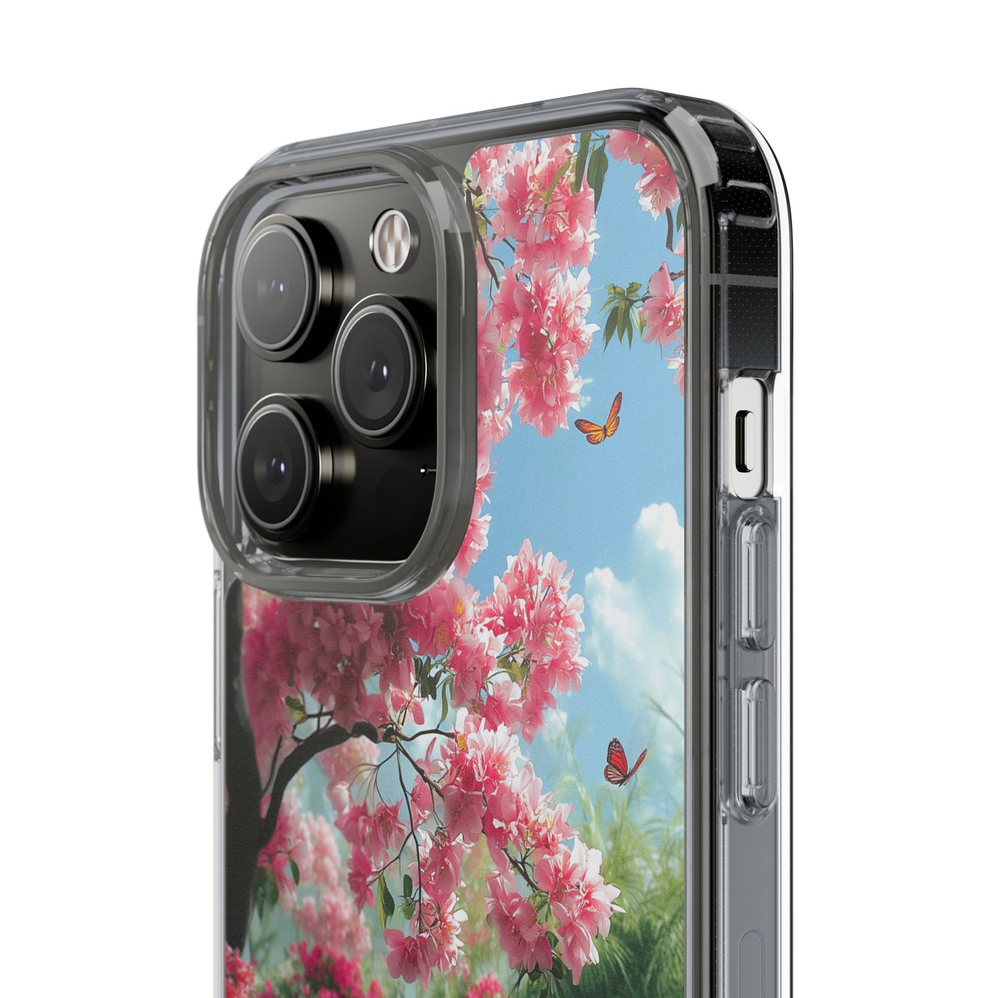 Enchanted Blossom Tree Clear iPhone Case – Boho Floral Nature Design