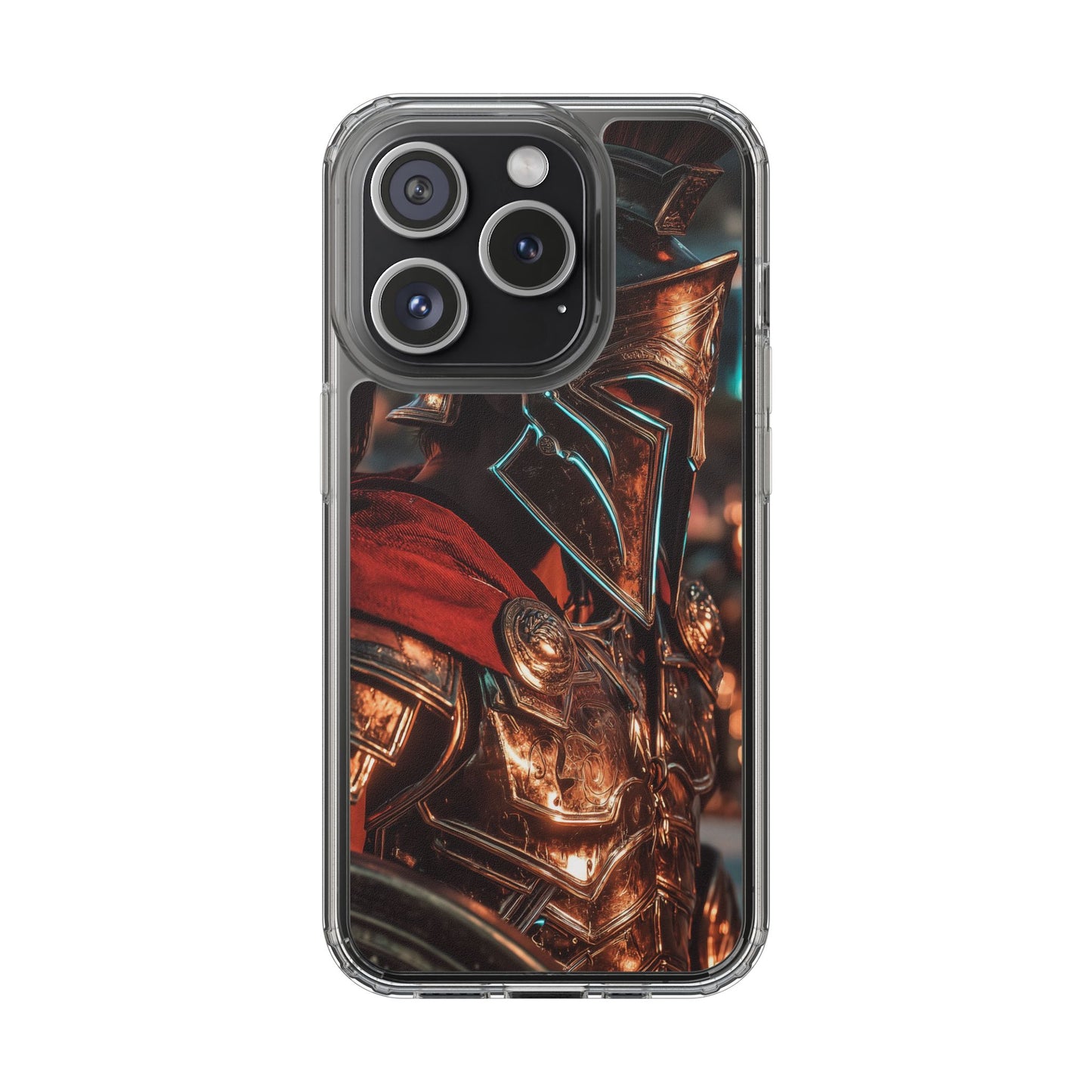 Forged Spartan Valor Phone Case – Premium Clear Protection with Bold Warrior Design