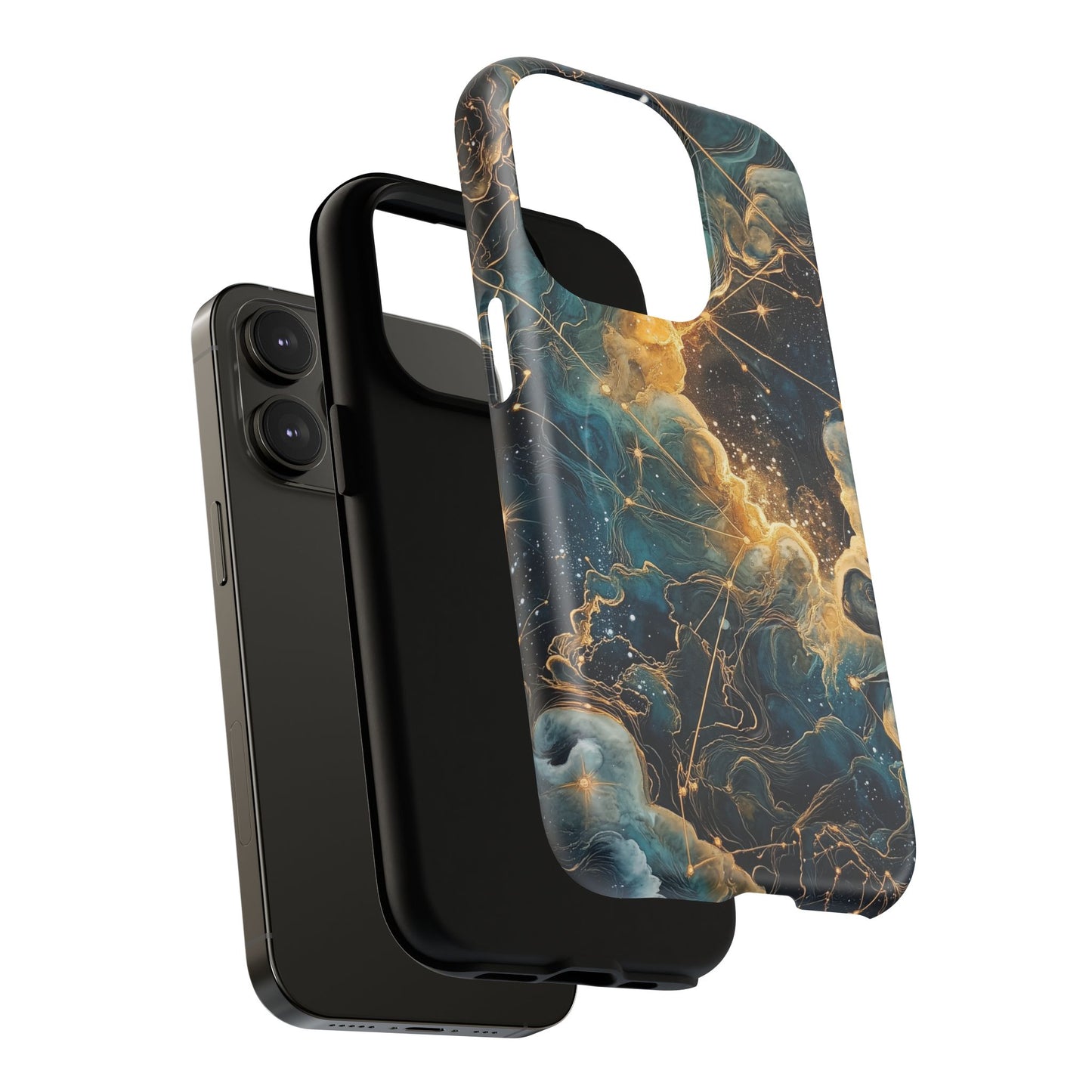 Cosmic Tough Magnetic iPhone Case - Nebula Design, Durable Protection