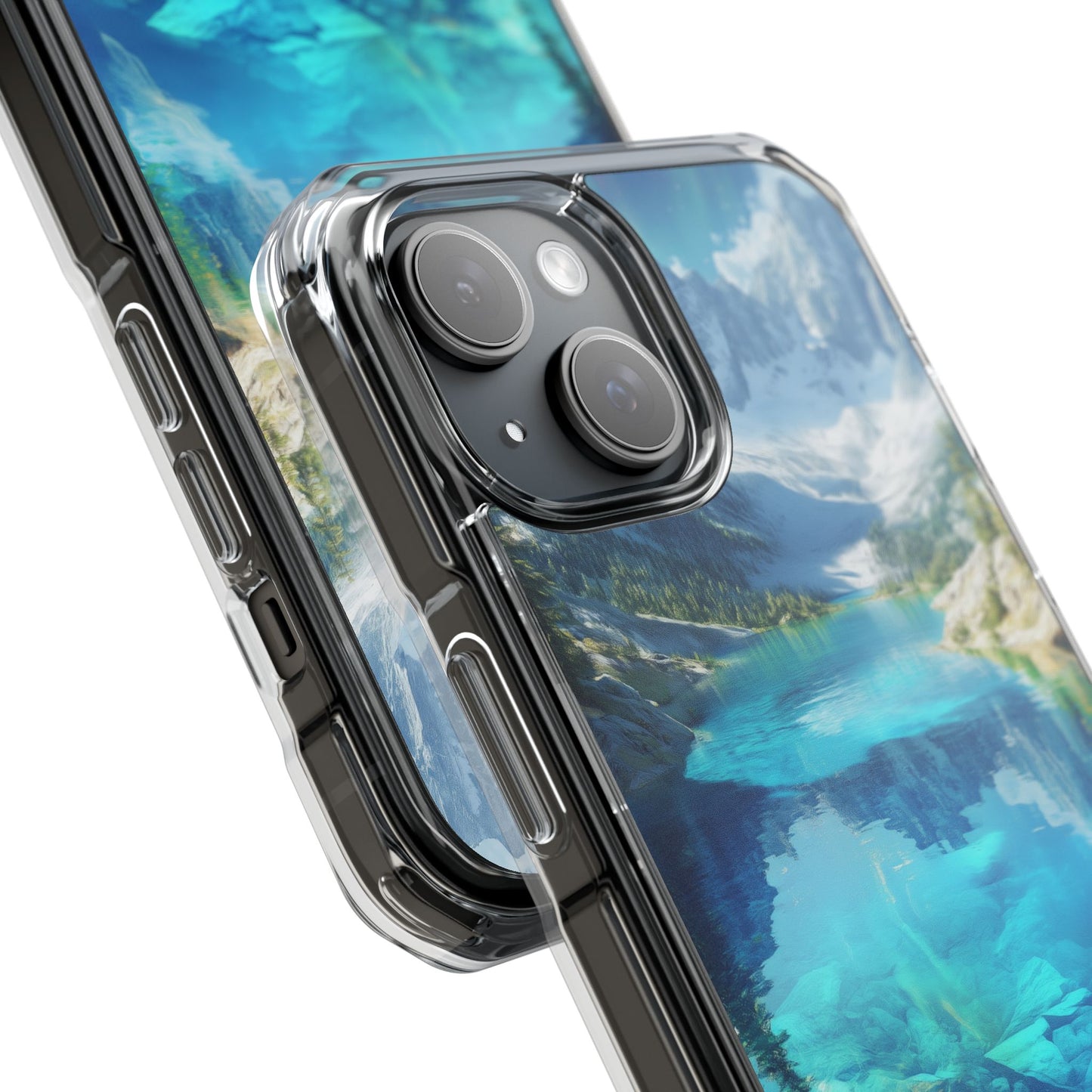 Glacial Lake Magnetic Clear Impact iPhone Case