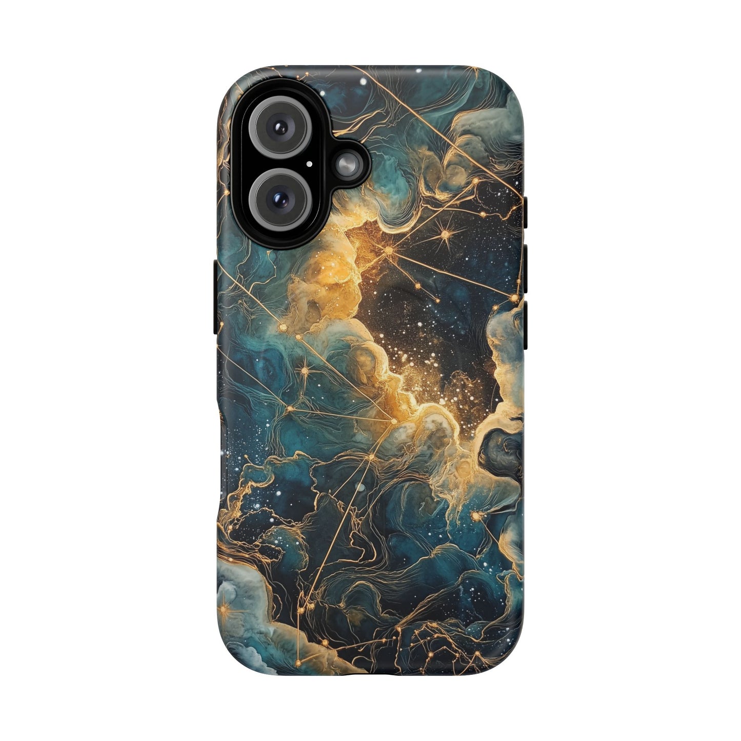 Cosmic Tough Magnetic iPhone Case - Nebula Design, Durable Protection