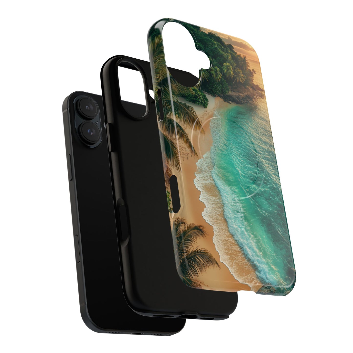 Tropical Beach Tough Magnetic Phone Case - Stylish Protection for Outdoor Lovers