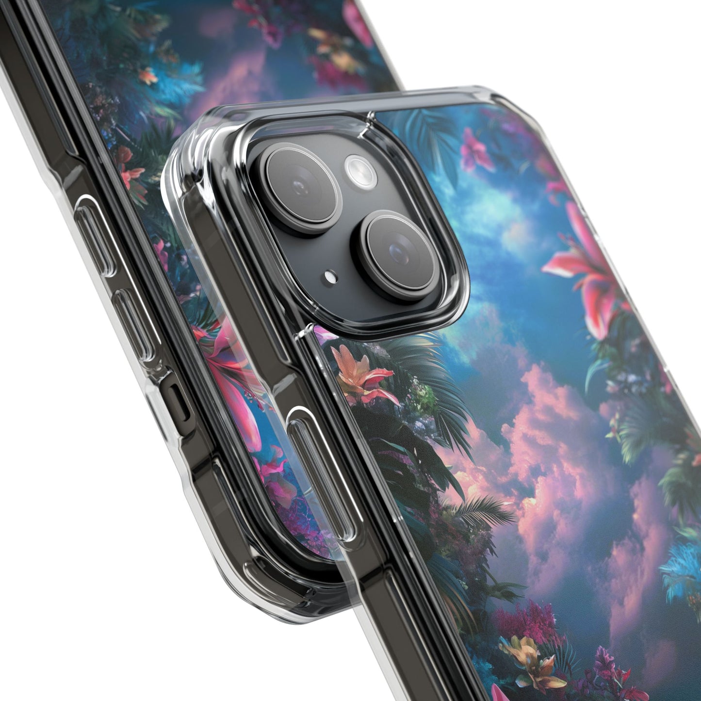 Iridescent Eden Magnetic Clear iPhone Case