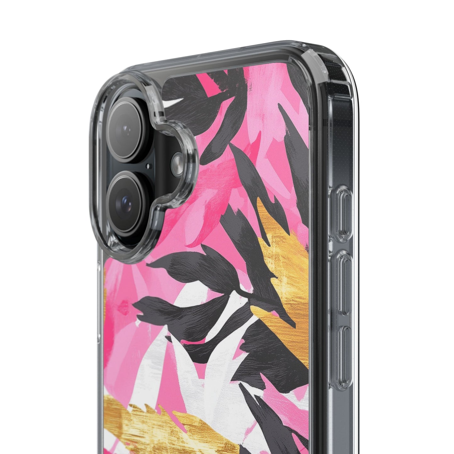Floral Clear iPhone Case - Stylish Protection with Colorful Design