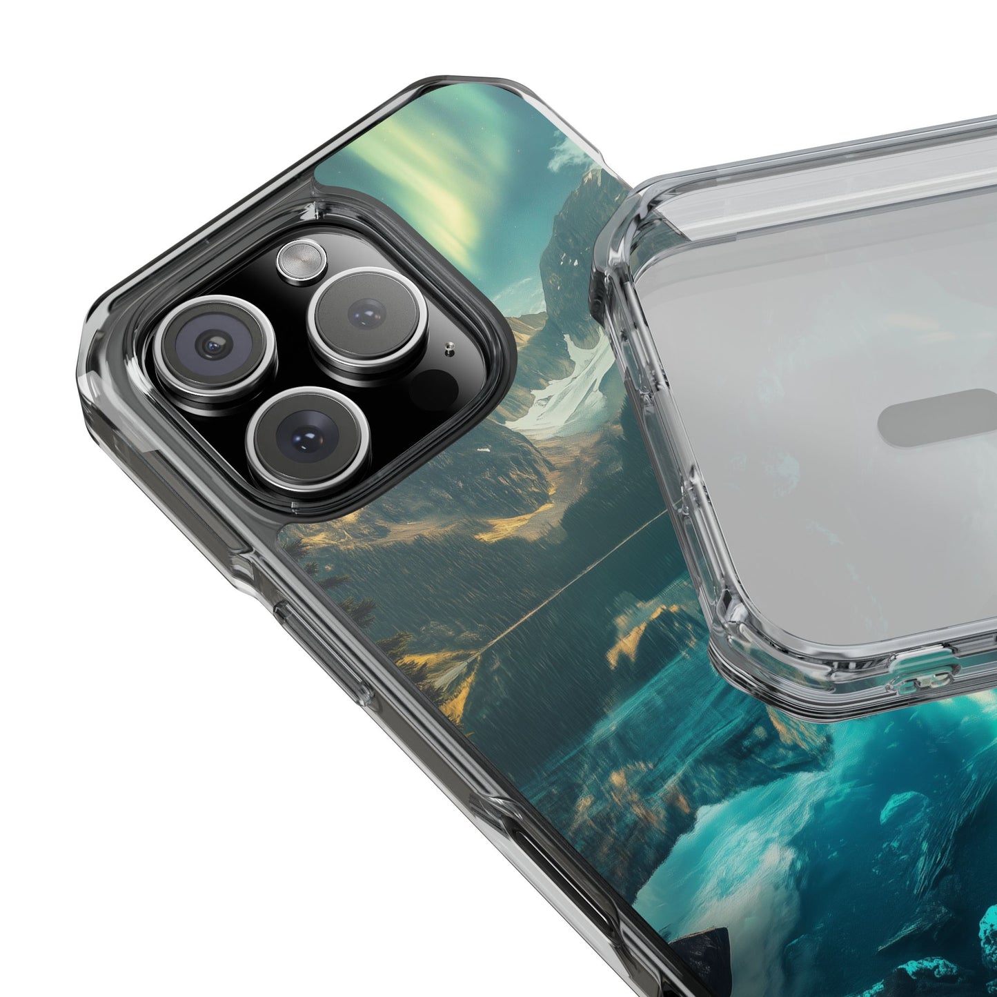 Celestial Glacier Ridge Magnetic Clear Impact iPhone Case