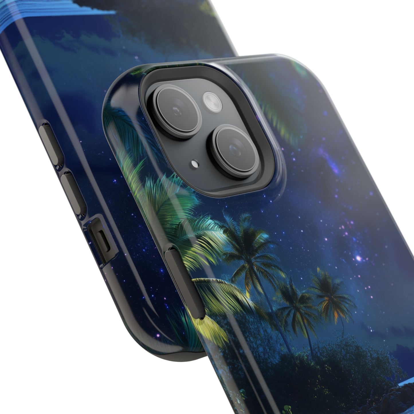 Tropical Night Glow Tough iPhone Case