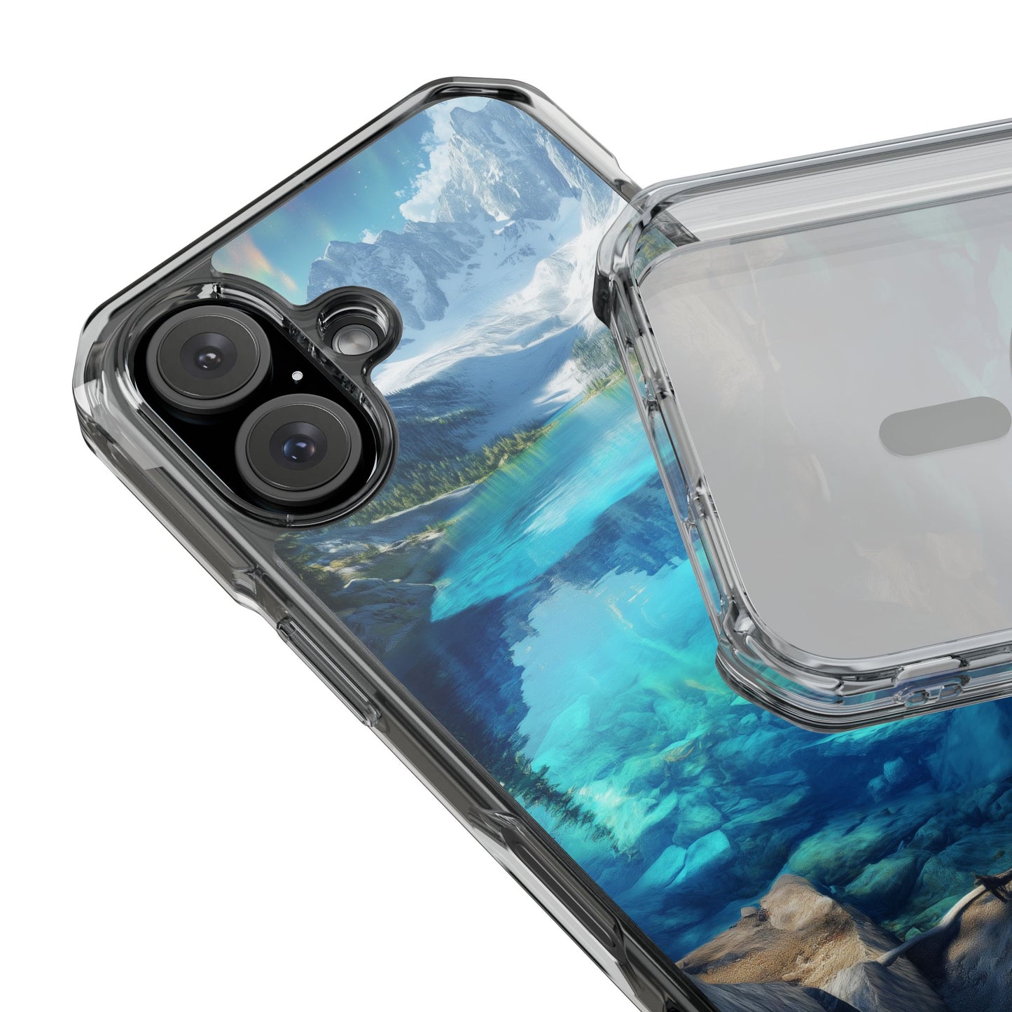 Glacial Lake Magnetic Clear Impact iPhone Case