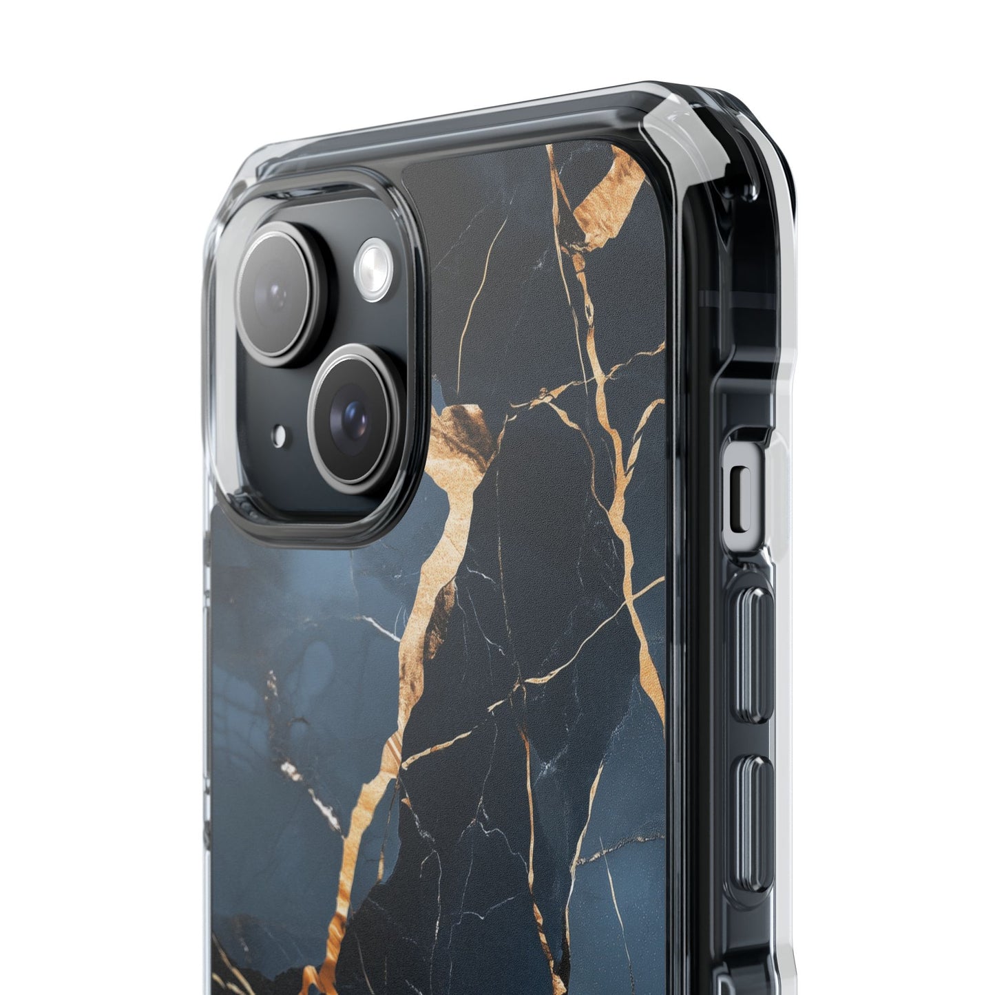 Sleek Marble Magnetic Clear iPhone Case