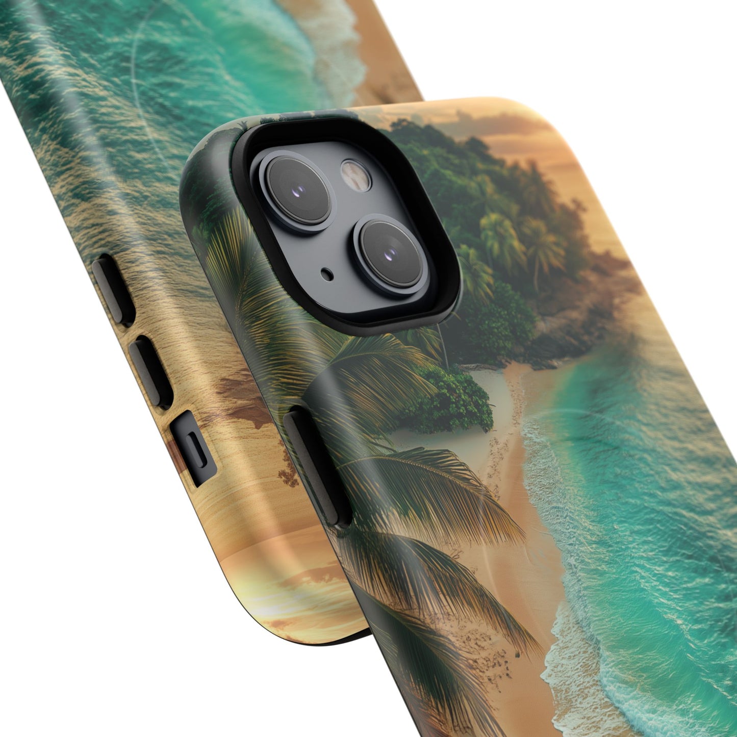 Tropical Beach Tough Magnetic Phone Case - Stylish Protection for Outdoor Lovers