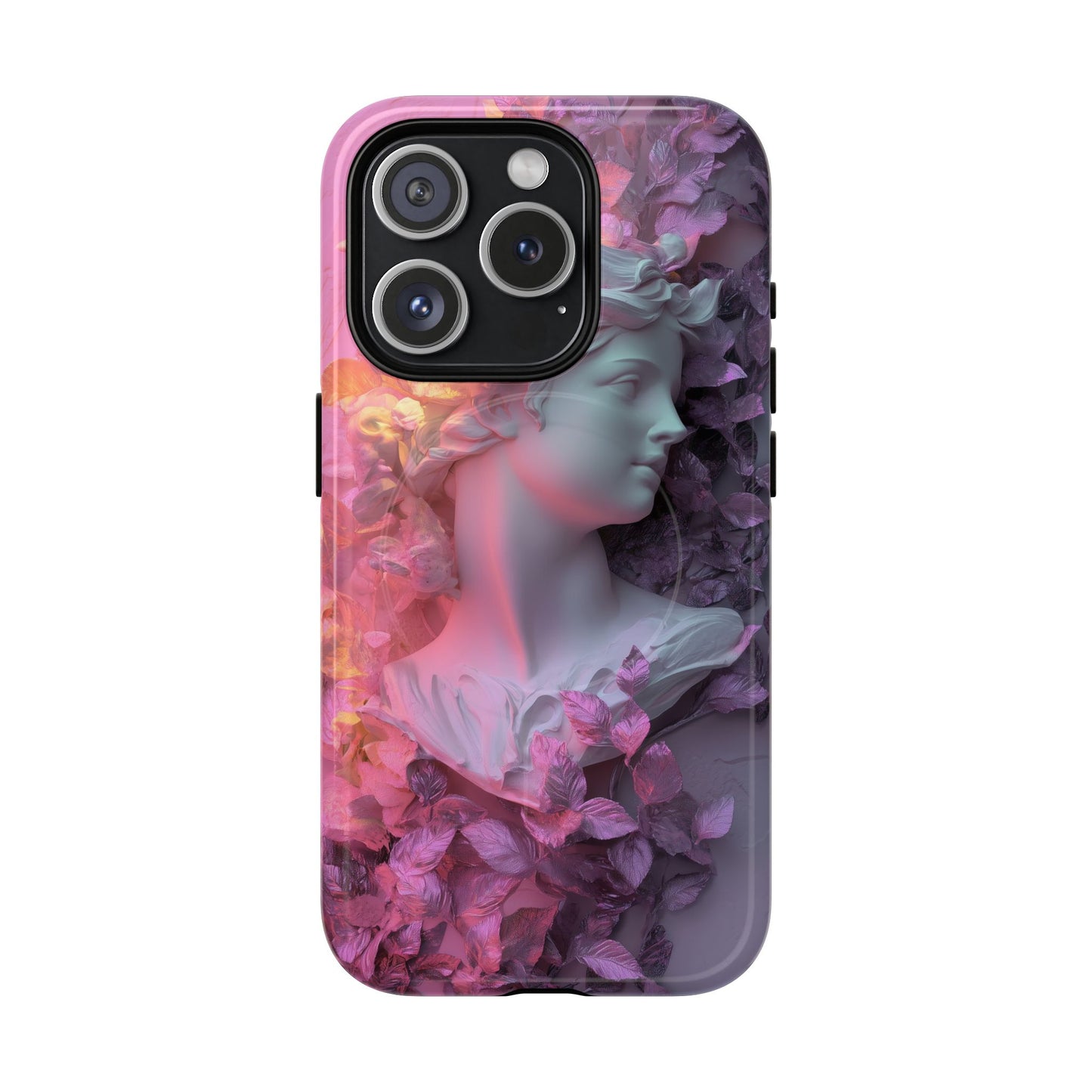 Artistic Tough Magnetic iPhone Case - Floral Goddess Design