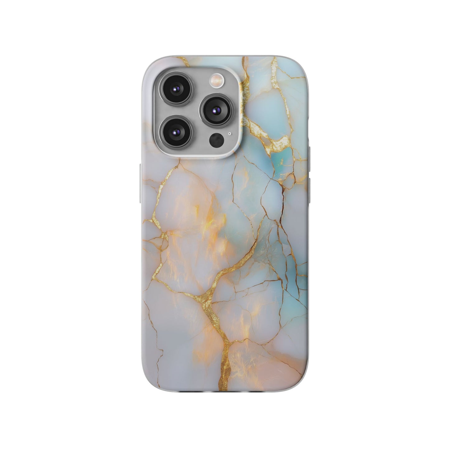 Iridescent Gold Fractured iPhone Flexi Case