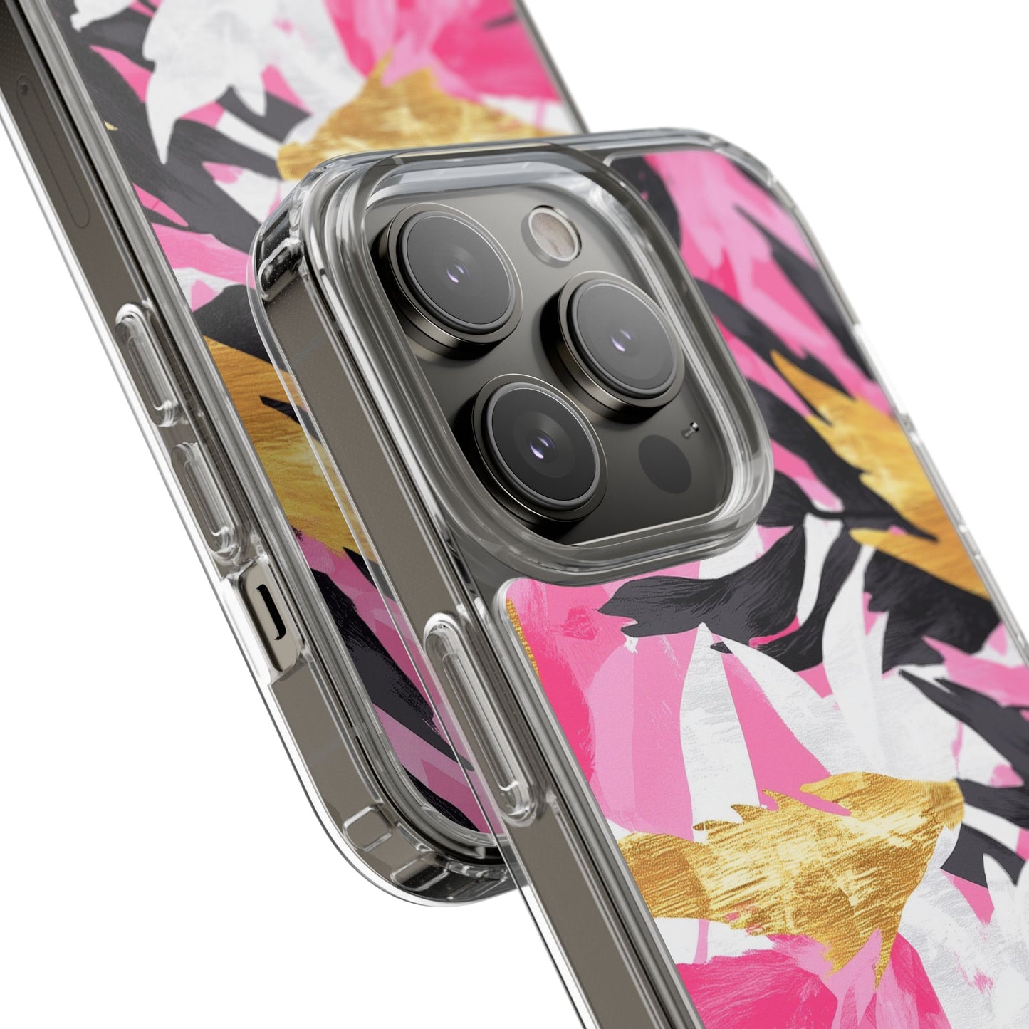 Floral Clear iPhone Case - Stylish Protection with Colorful Design