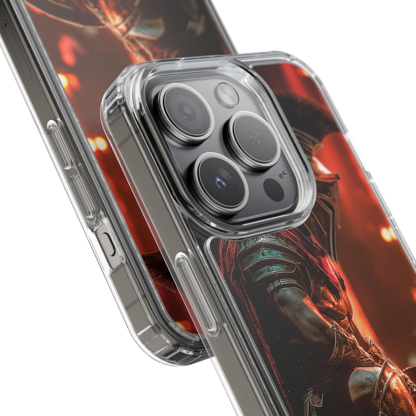 Leonidas Edition Spartan Warrior iPhone Case – Rugged Clear Protection with Bold Battle Inspired Design